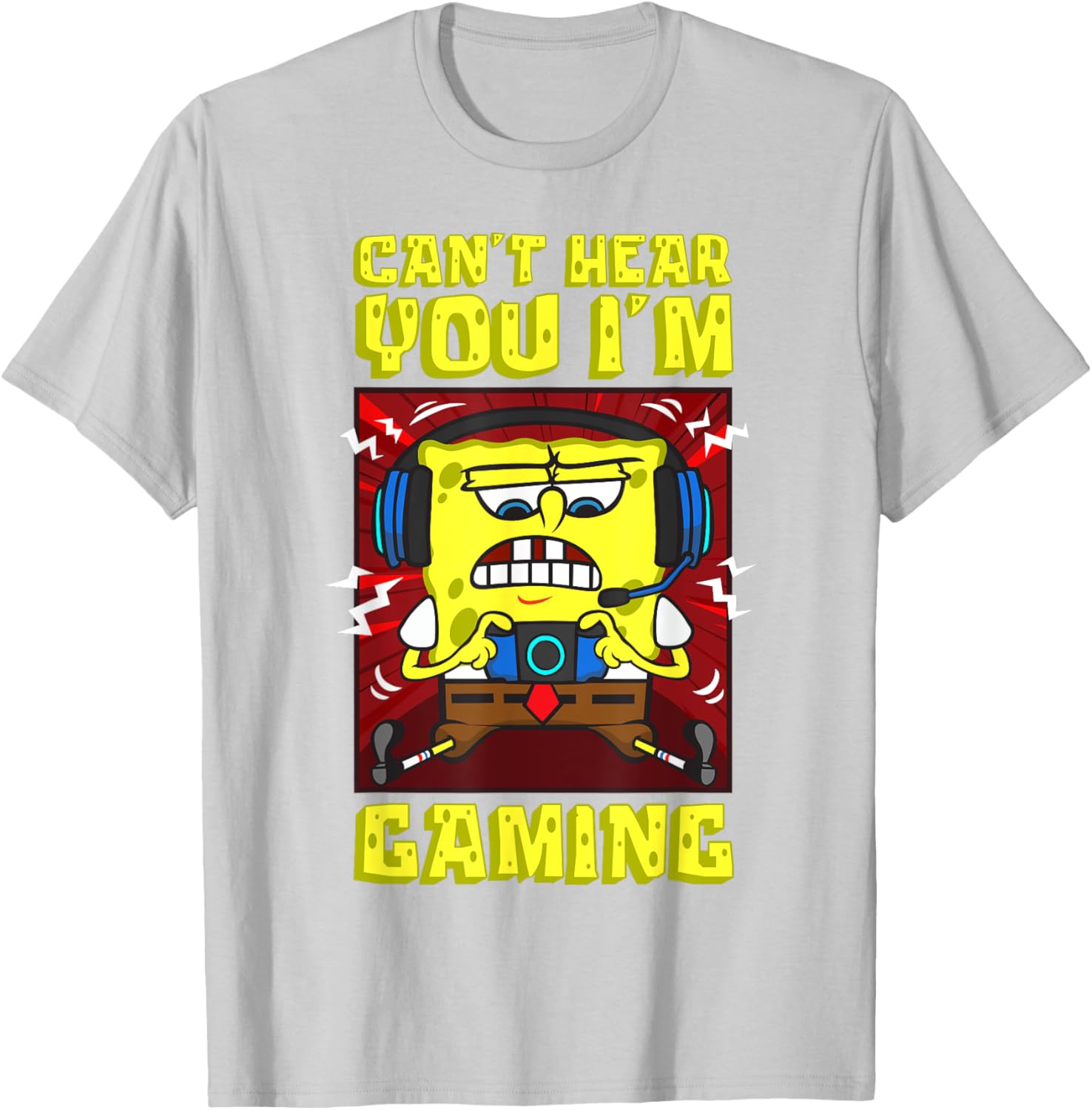 Mademark SpongeBob Gaming T-Shirt for Video Game Lovers and Fans - 1
