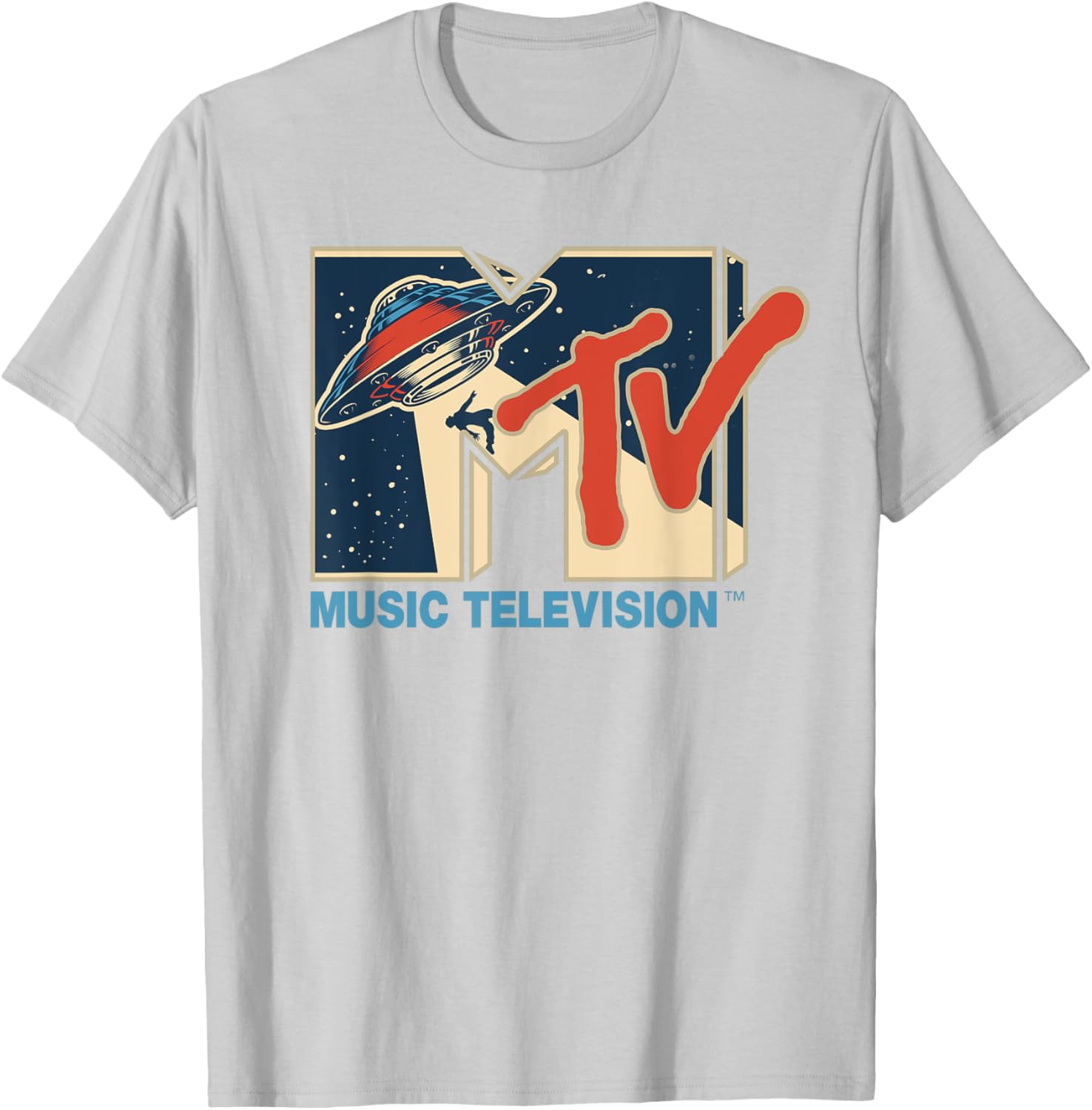 Mademark x MTV Alien UFO Space T-Shirt with Teleporting Beam Design - 2