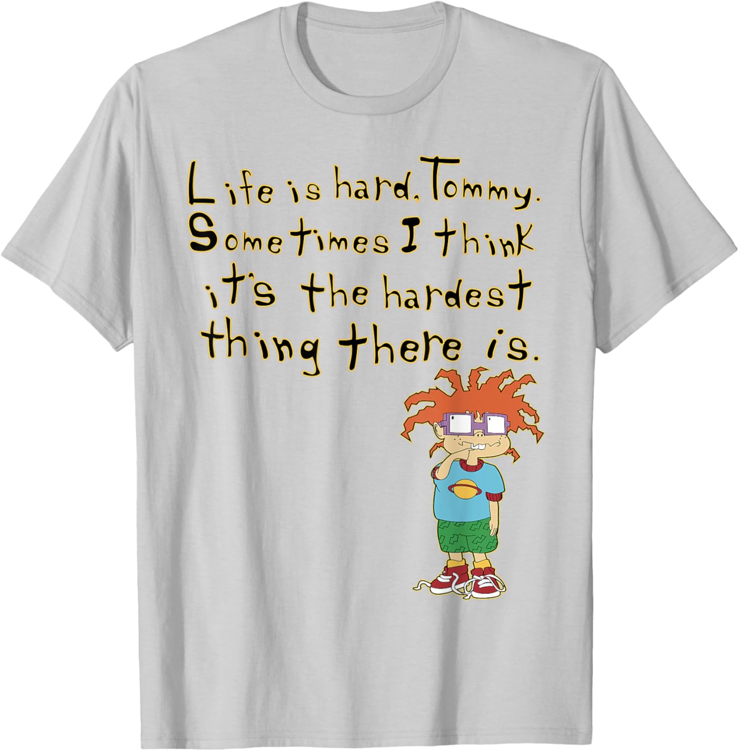 Mademark x Rugrats Chuckie Life is Hard Tommy Graphic T-Shirt - 3