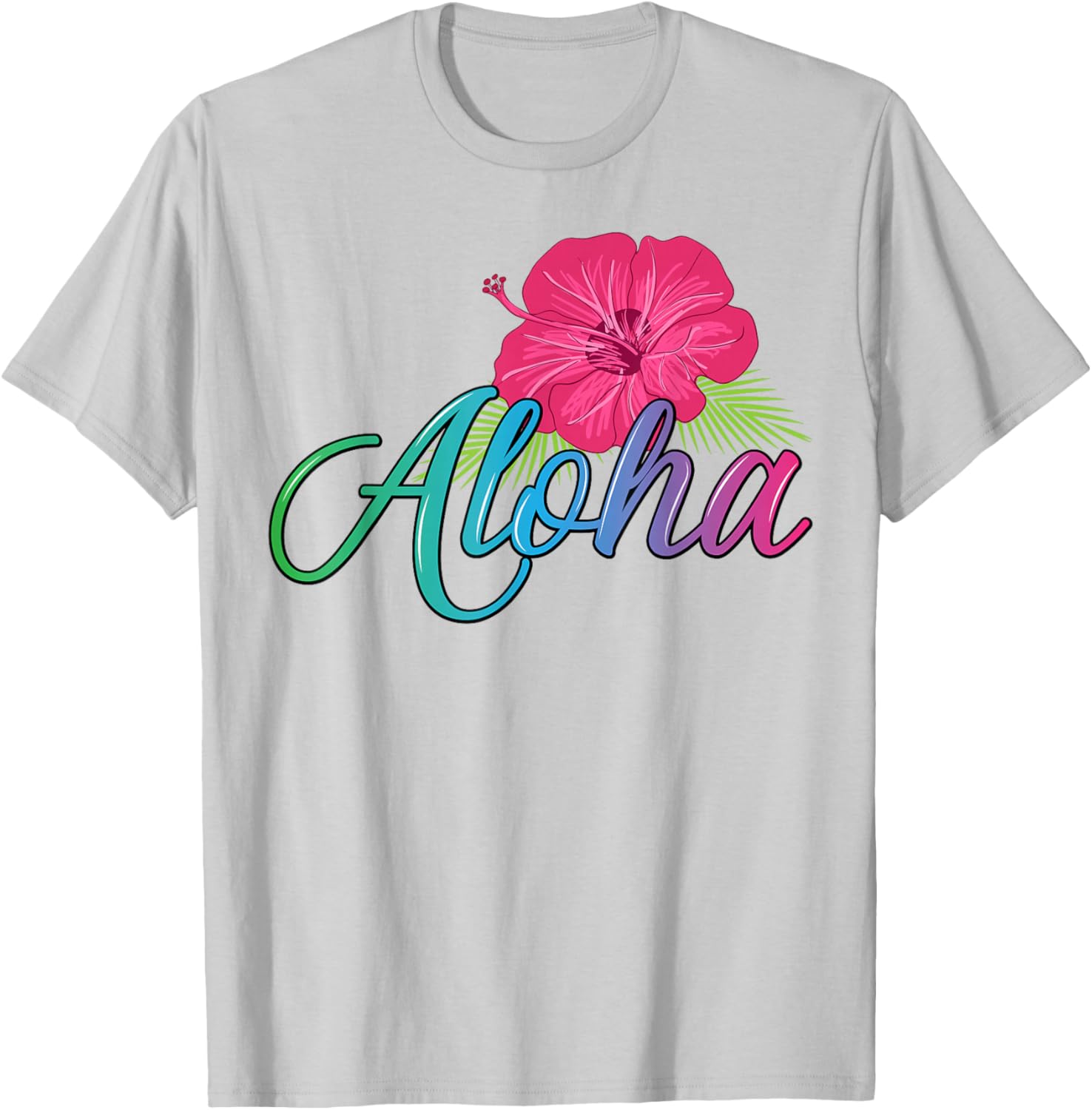 Aloha Hawaii T-Shirt with Aloha Flower Spirit - Casual Island Style - 21