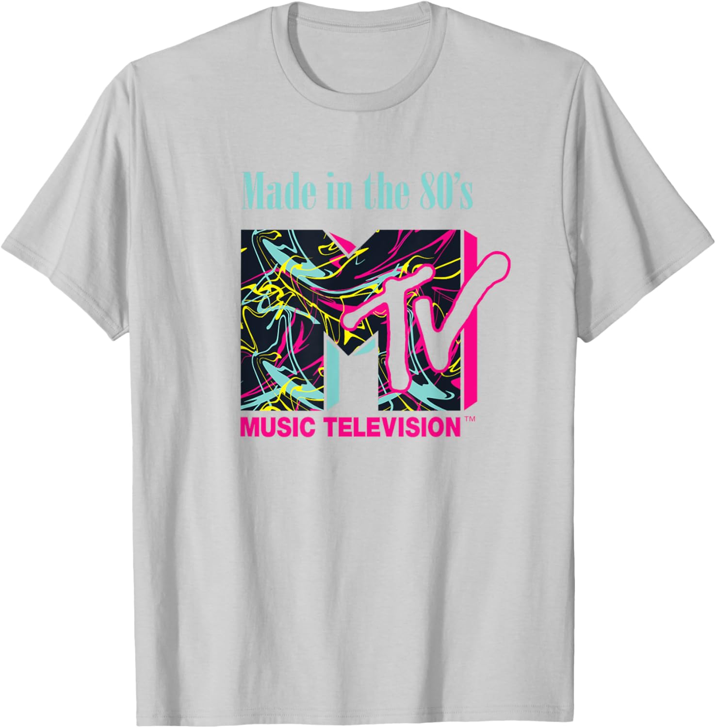 Mademark x MTV Funky New Wave Lines Logo T-Shirt for Trendy Style - 11