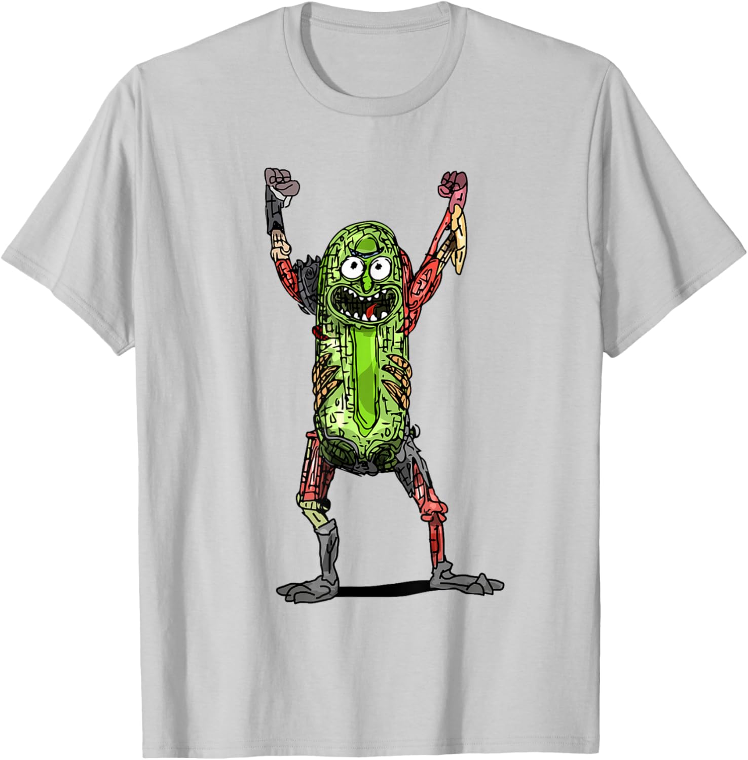Mademark x Rick and Morty Pickle Rick Black T-Shirt for Fans - 6