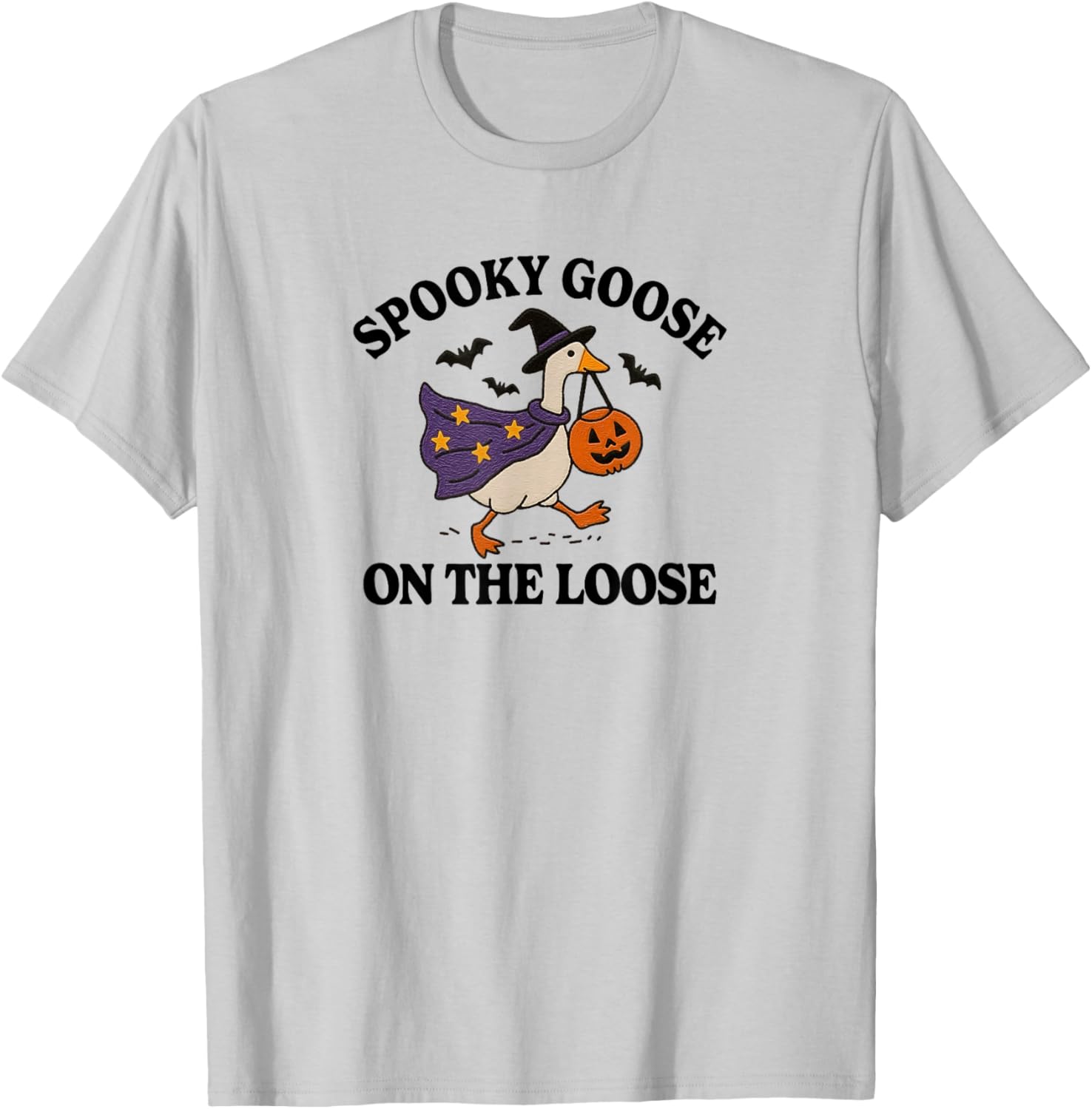 Spooky Goose on the Loose Funny Halloween T-Shirt for Animal Lovers - 12