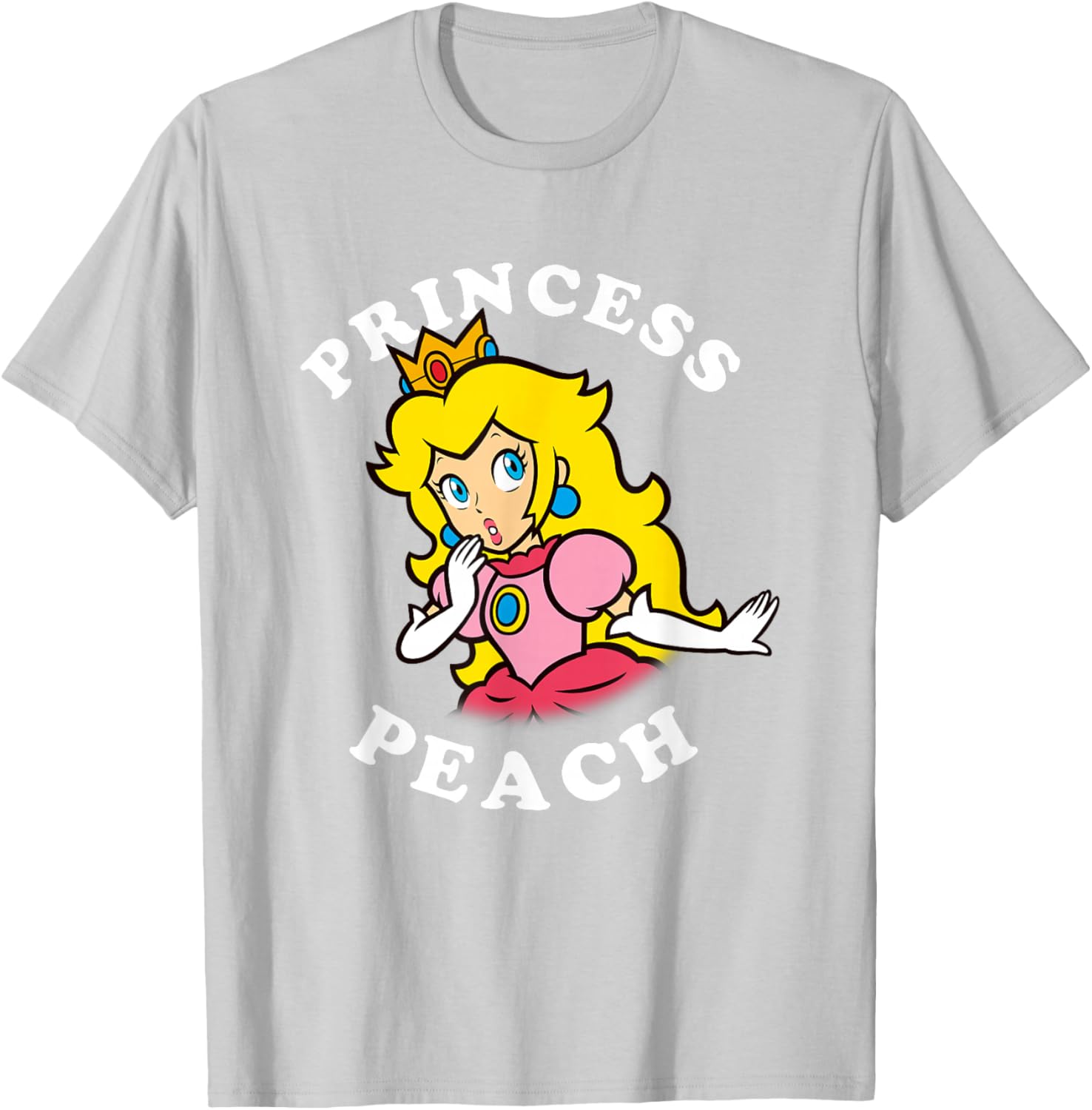 Super Mario Princess Peach Big Portrait T-Shirt for Fans and Collectors - 15