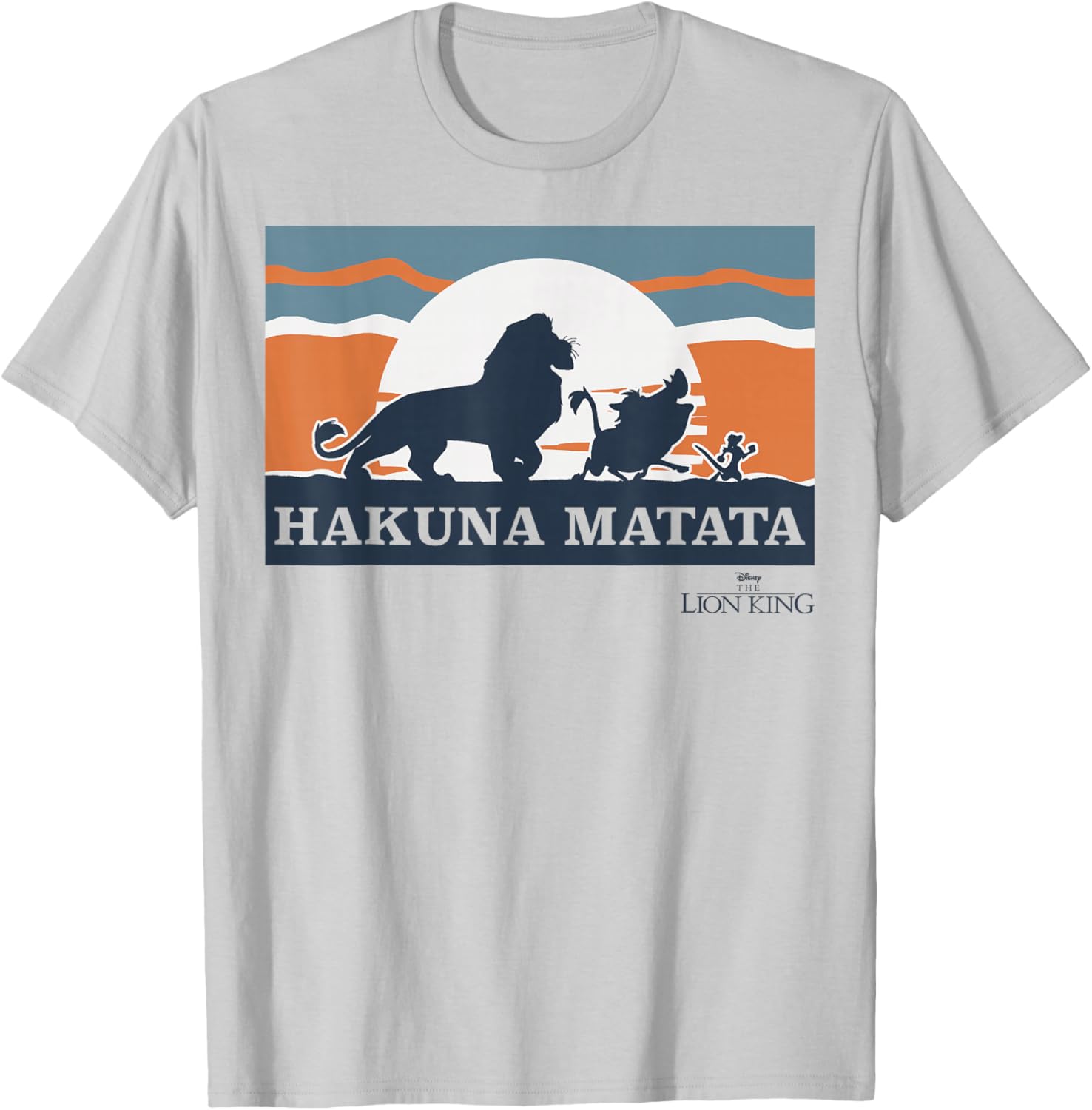 Disney Lion King Retro Hakuna Matata Trio Silhouette T-Shirt for Fans - 3