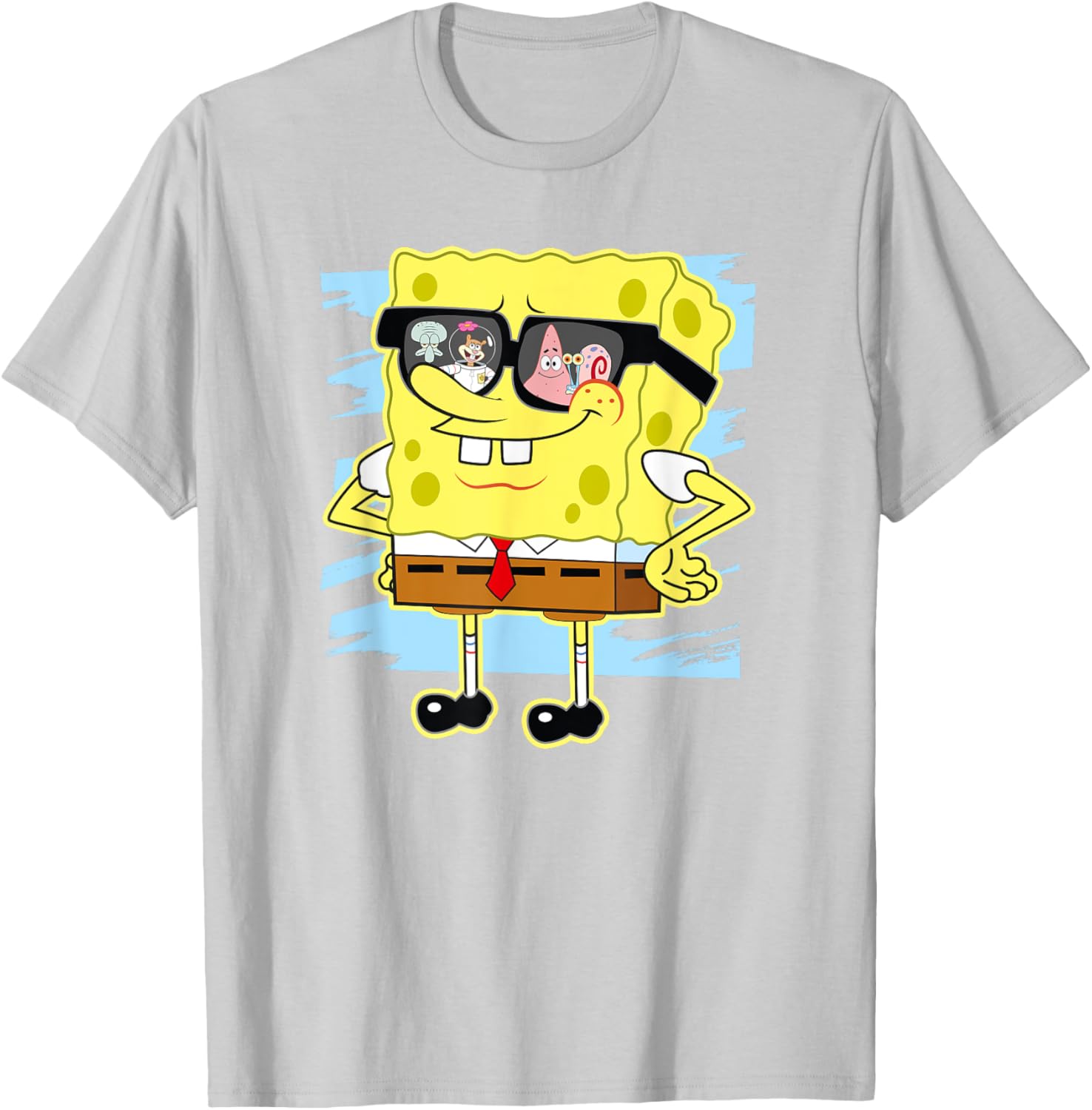 Mademark SpongeBob SquarePants Reflection in Sunglasses T-Shirt - 11
