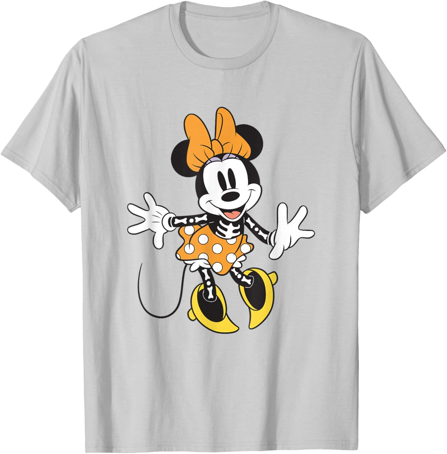 Minnie Mouse Skeleton Halloween T-Shirt for Disney Fans and Trick-or-Treaters - 9