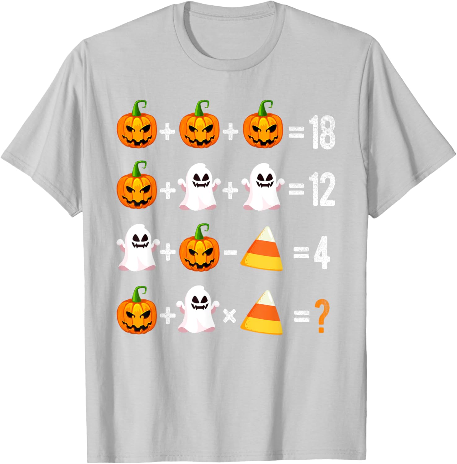 Halloween Order of Operations Math Pumpkin T-Shirt for Teachers - 10