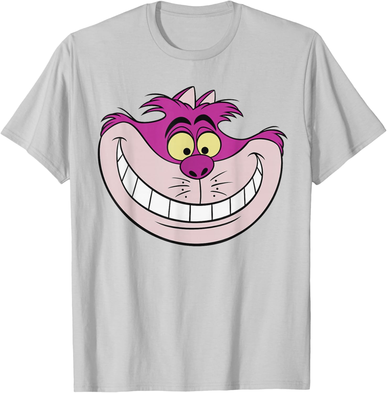 Charming Cheshire Cat Grin T-Shirt from Disney's Alice in Wonderland - 1