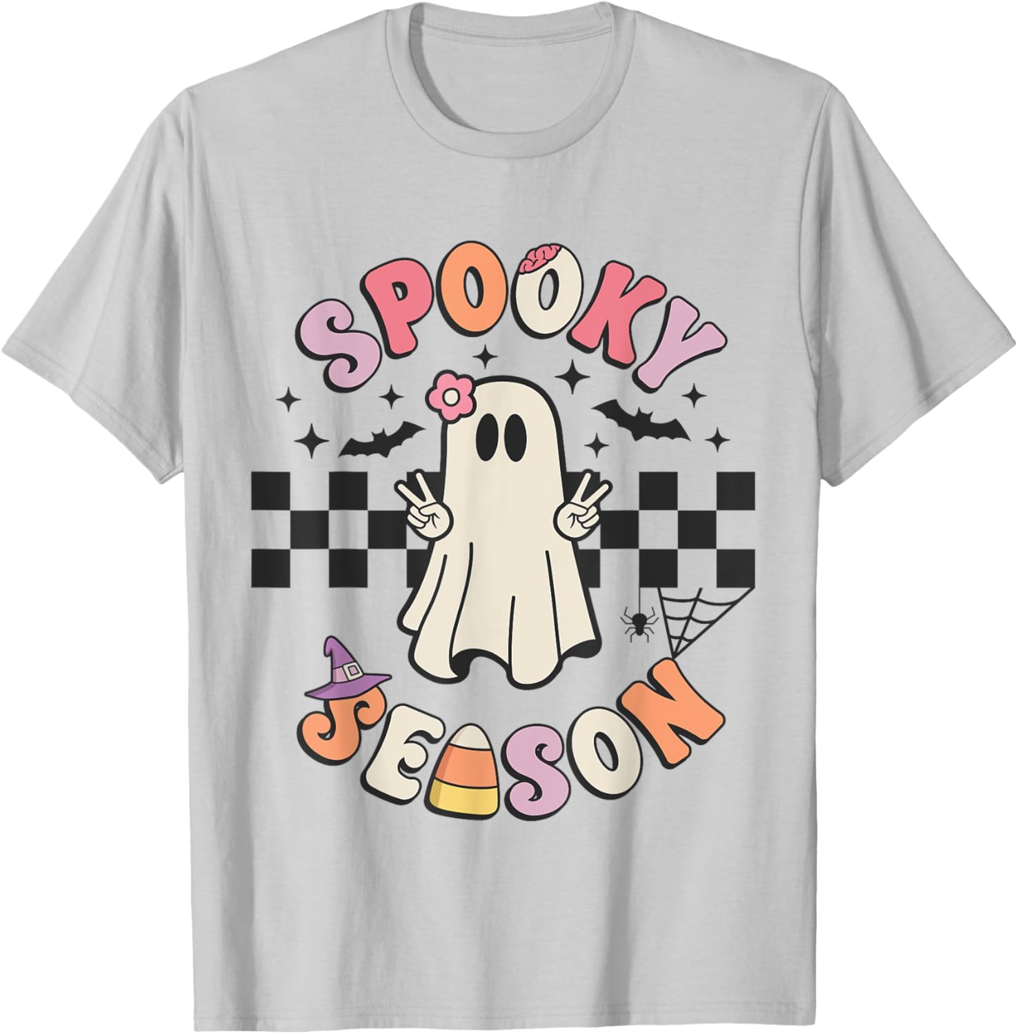 Spooky Season Ghost T-Shirt for Girls – Cute Halloween Apparel - 6