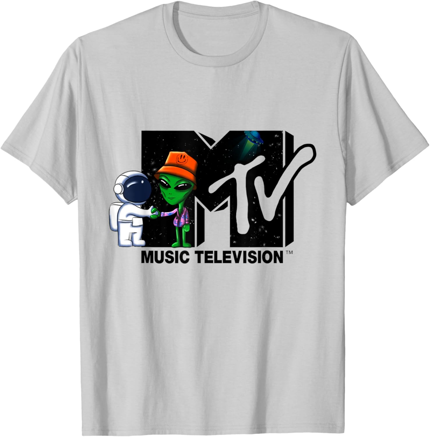 Mademark x MTV Astronaut Alien Space T-Shirt for Cool Street Style - 4