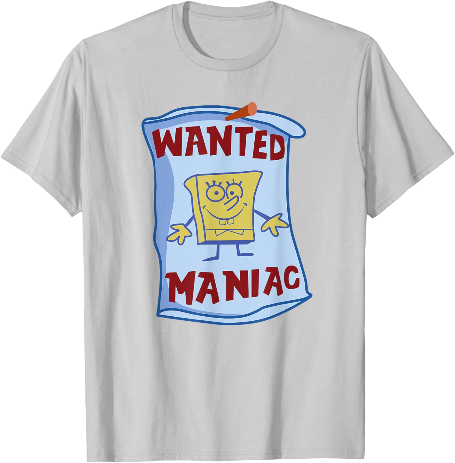 Mademark x SpongeBob SquarePants Wanted Maniac T-Shirt Fun Apparel - 7