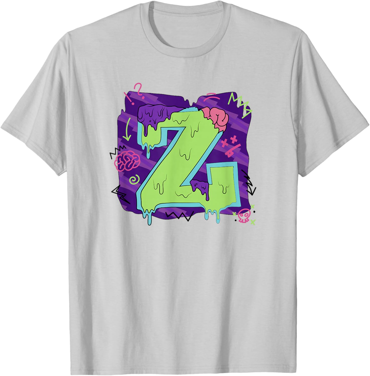 Disney Zombies Seabrook Football Letter Z Drippy Logo T-Shirt for Fans - 5