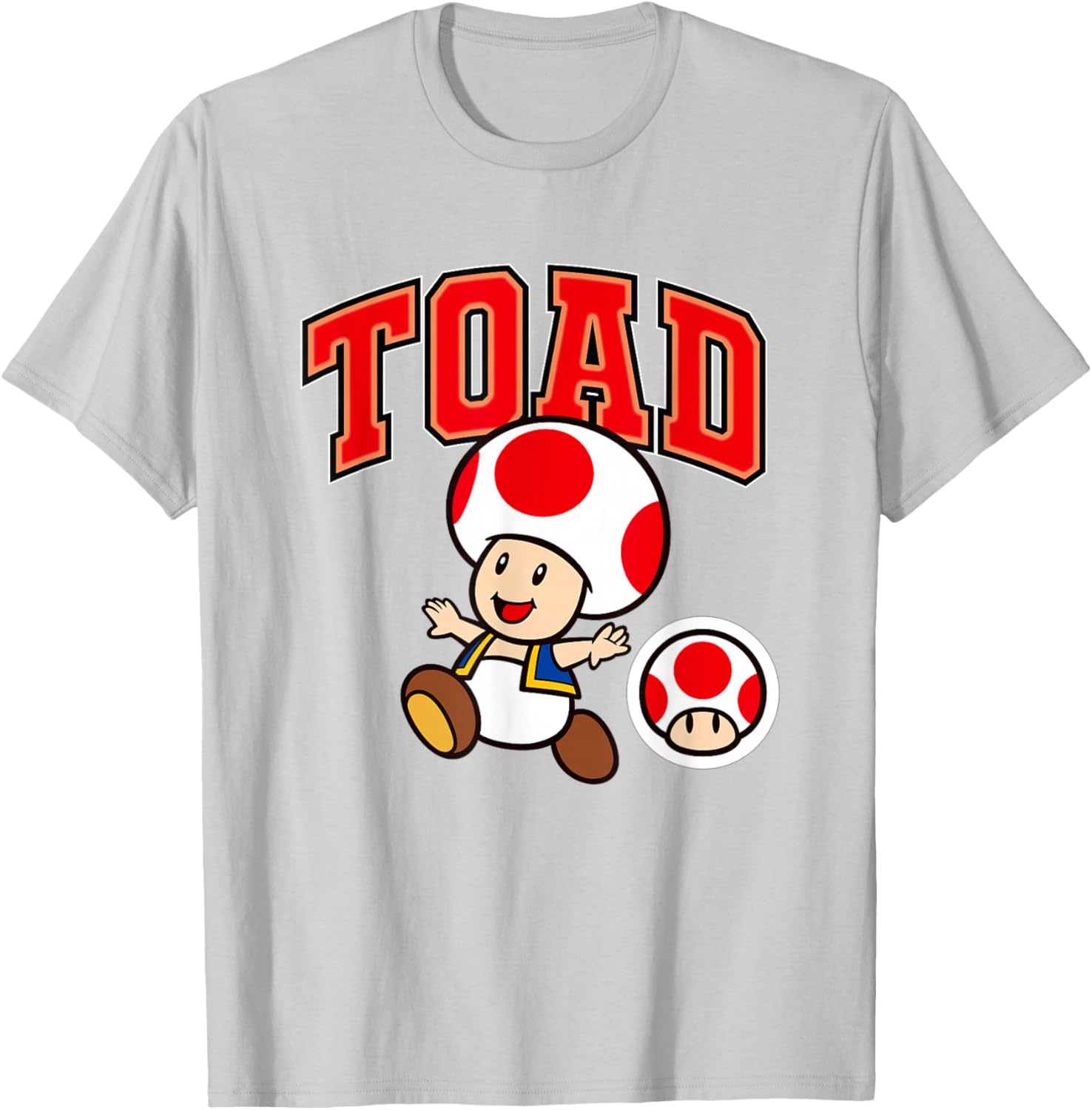 Super Mario Toad Collegiate Style T-Shirt for Fun Gaming Fashion - 21