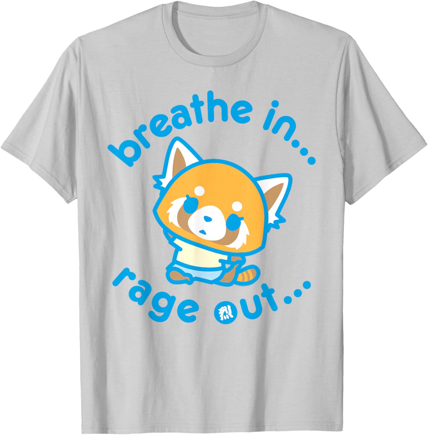 Aggretsuko Yoga Breathe In Rage Out T-Shirt for Fans and Yoga Lovers - 16