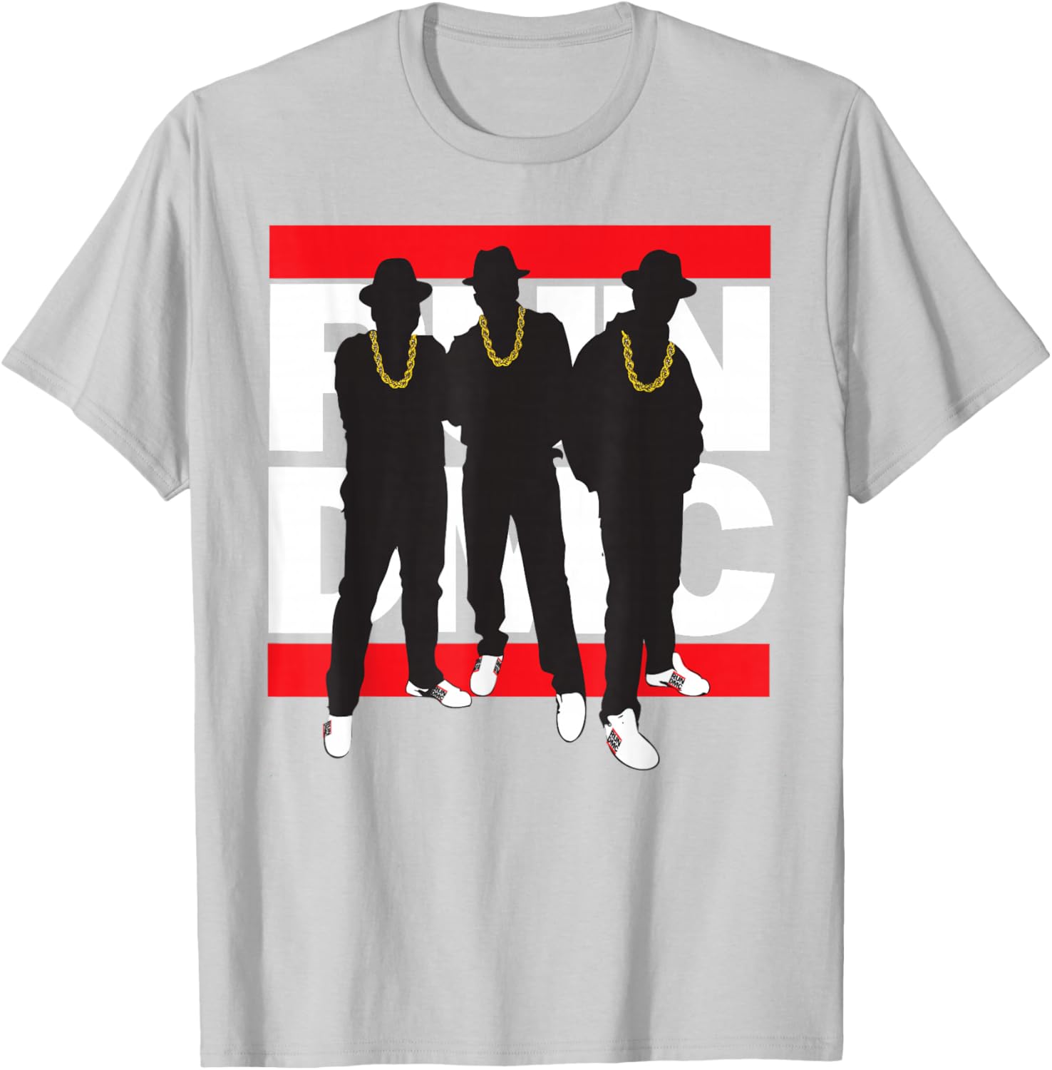 Run DMC Official Black Silhouette Band T-Shirt Size Small for Fans - 3