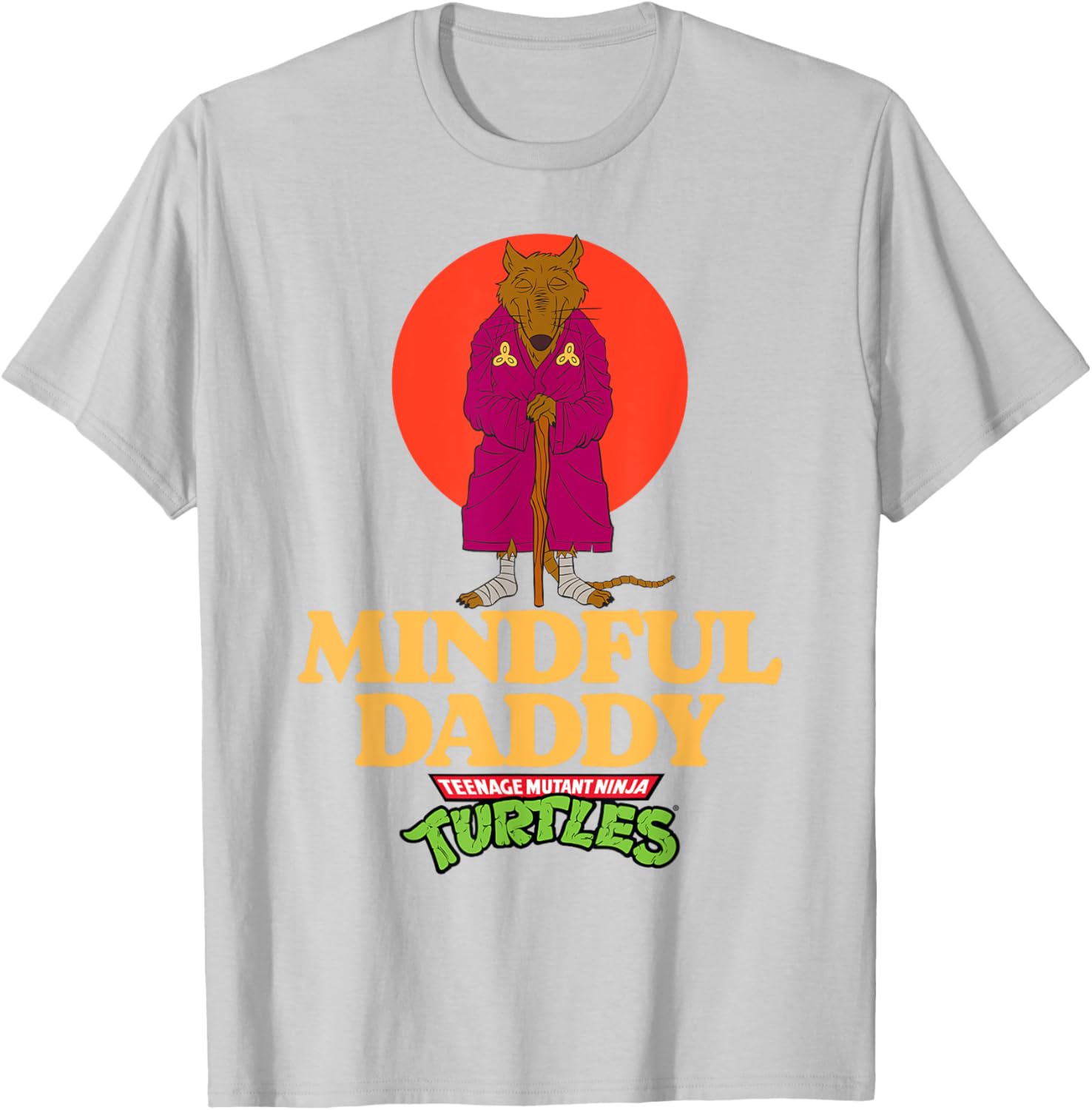 Mindful Daddy Splinter TMNT Father's Day T-Shirt for Super Dads - 4