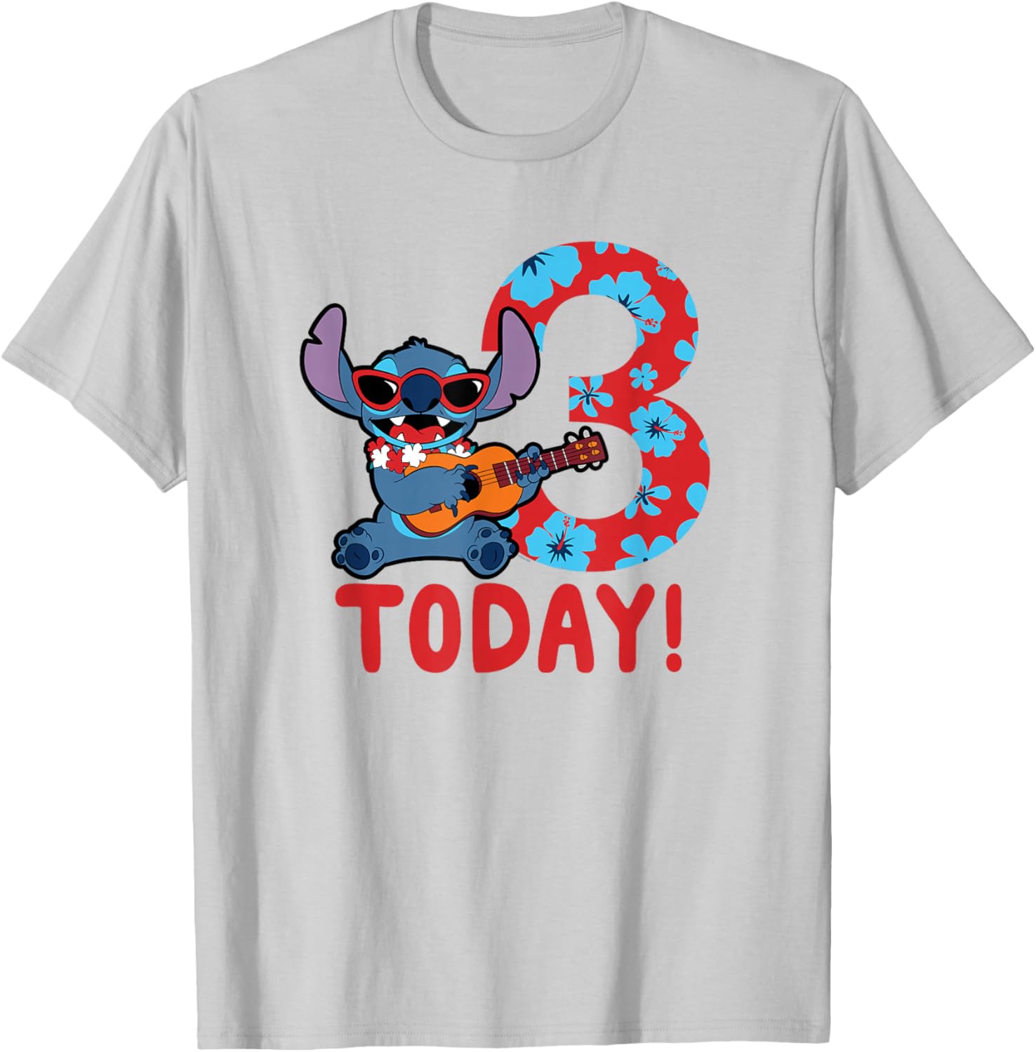 Disney Lilo & Stitch Tropical Birthday T-Shirt for 3 Year Olds - 1