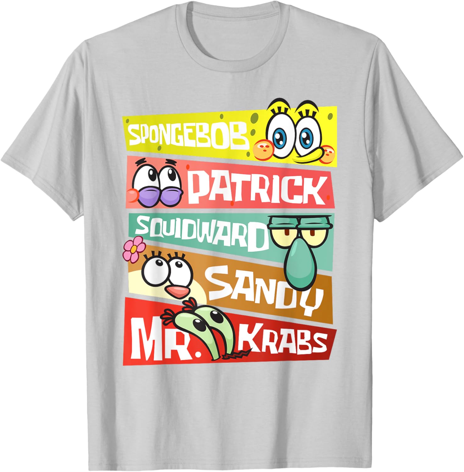 Mademark SpongeBob SquarePants T-Shirt Featuring Patrick, Squidward & Friends - 3