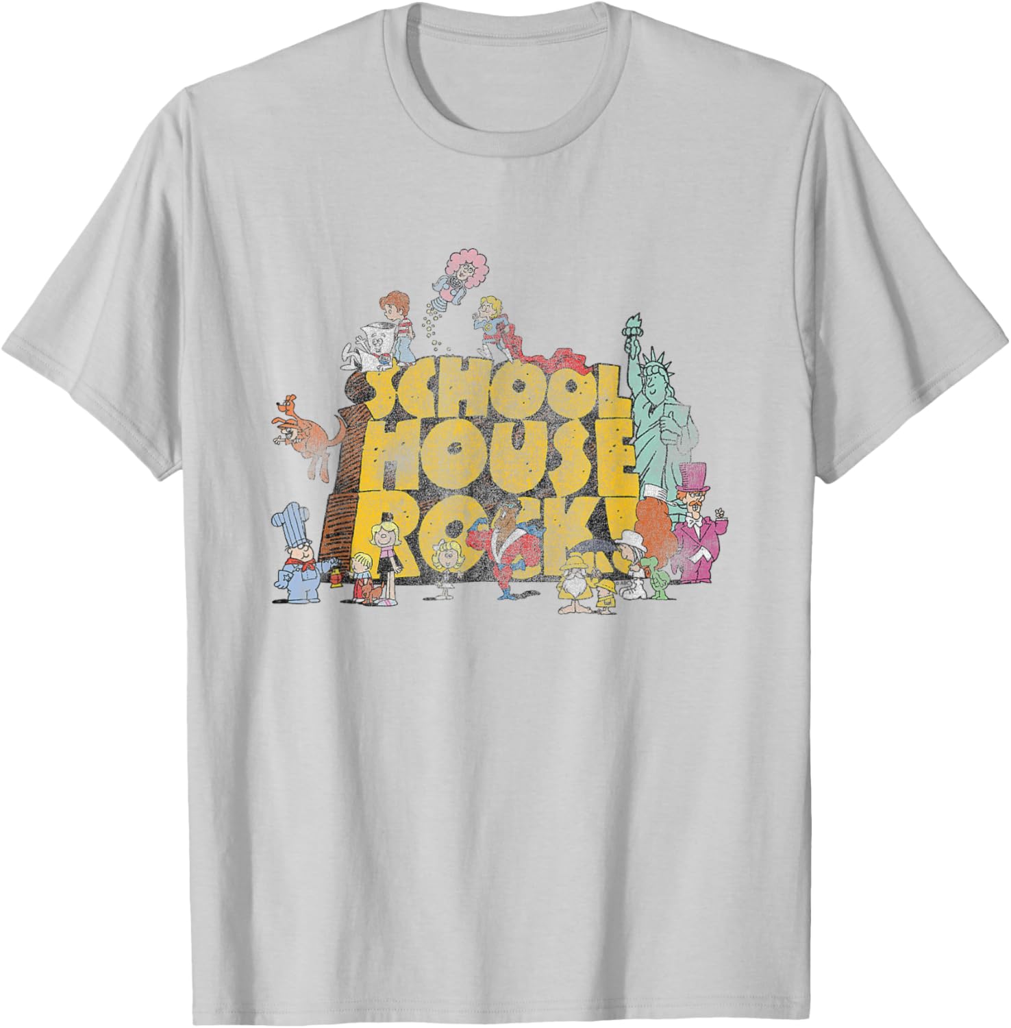 Ripple Junction Schoolhouse Rock Classic Cartoon Logo T-Shirt for Fans - 5