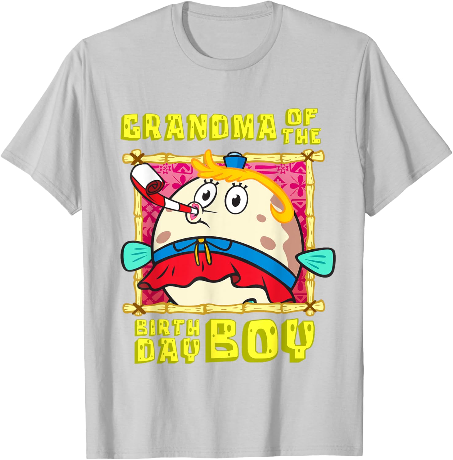 Mademark SpongeBob Mrs Puff Grandma Birthday Boy T-Shirt for All Ages - 19