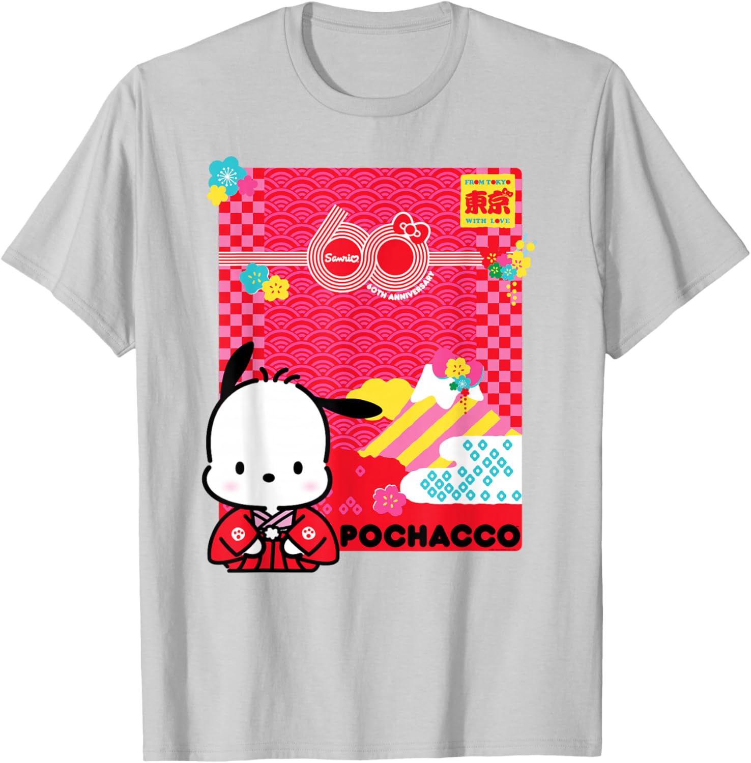 Pochacco Sanrio 60th Anniversary T-Shirt for Kids and Adults - 10