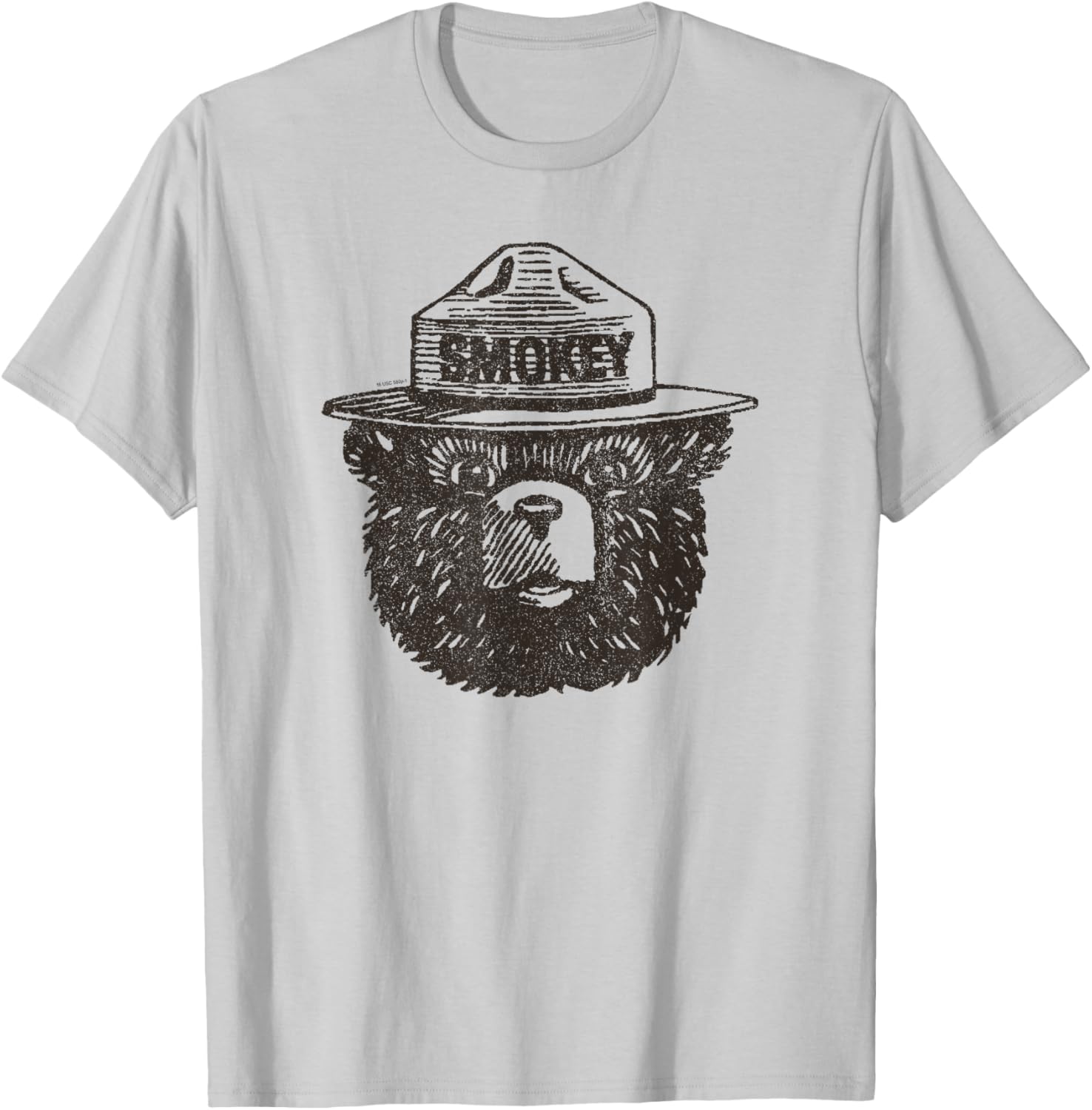 Smokey Bear Portrait T-Shirt for Nature Lovers and Wildlife Fans - 1