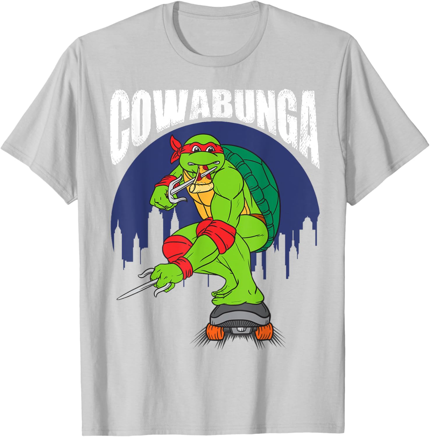 Mademark Teenage Mutant Ninja Turtles Cowabunga Raphael Pizza T-Shirt - 1