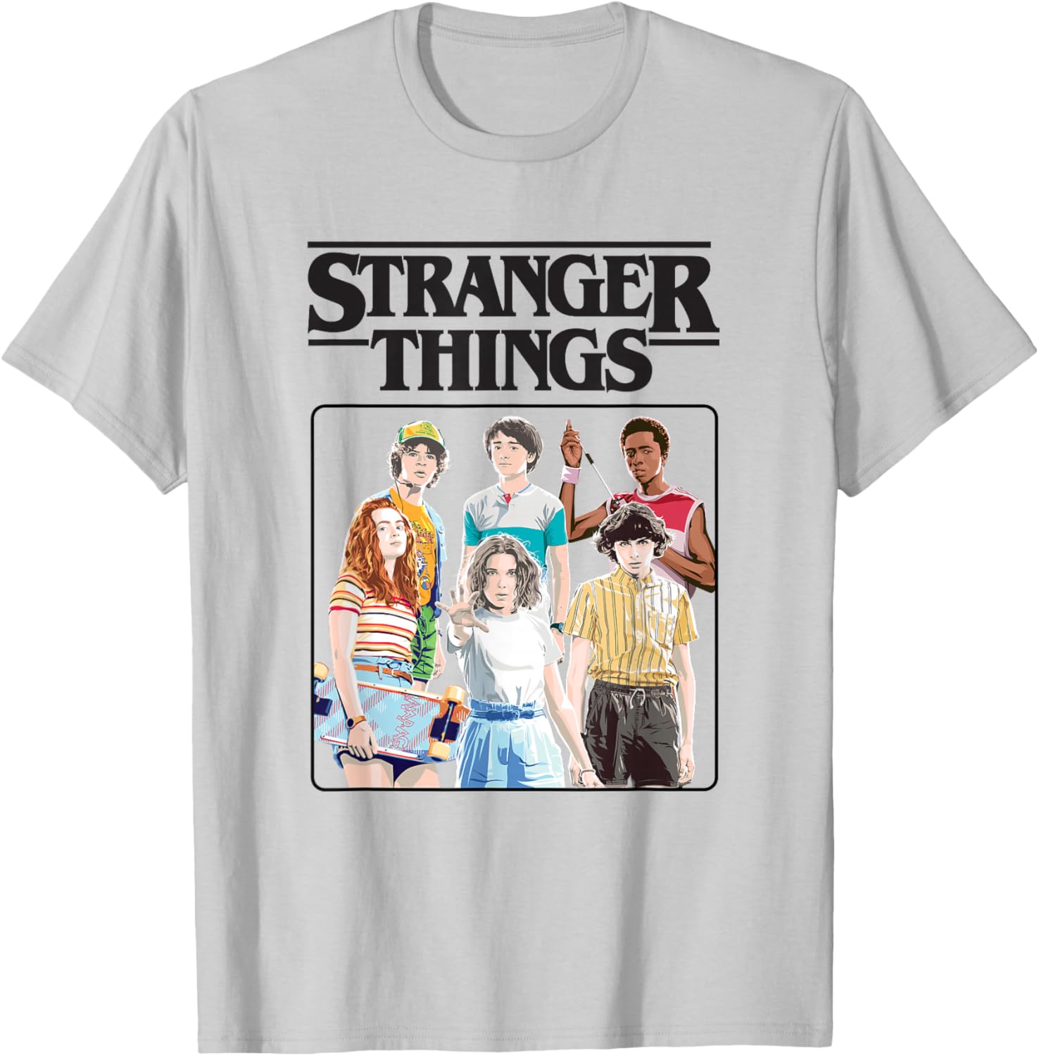 Stranger Things Vintage Eighties T-Shirt with Retro Group Logo Design - 10
