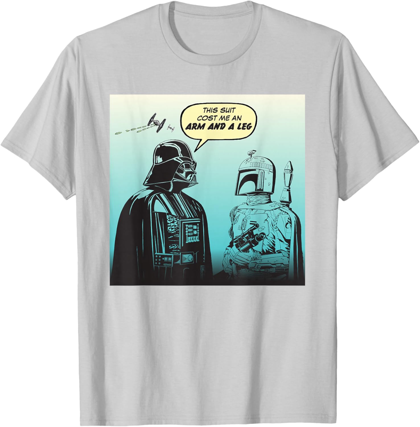 Star Wars Funny Darth Vader and Boba Fett Comic T-Shirt for Fans - 23