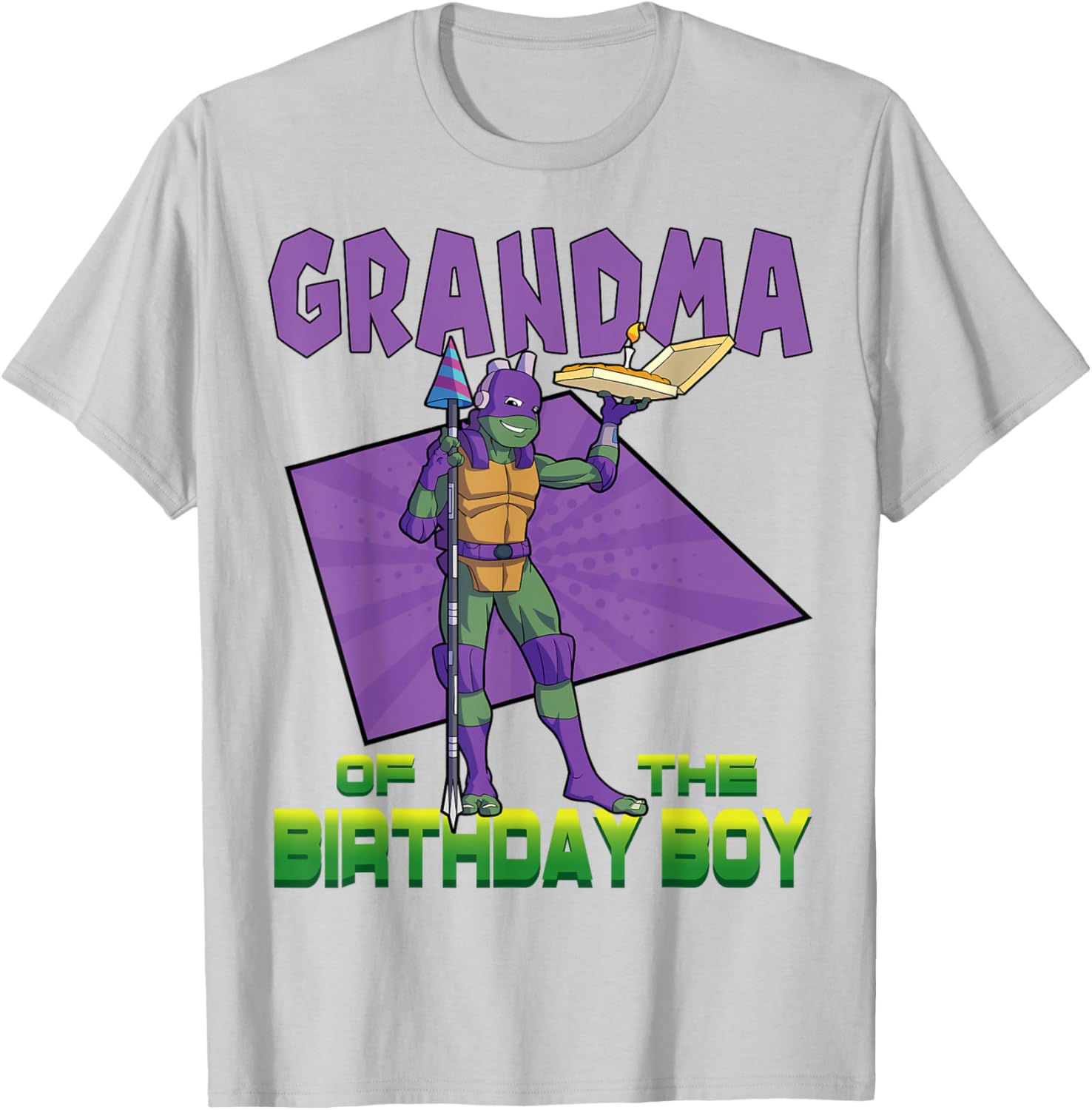 Mademark Teenage Mutant Ninja Turtles Donnie Birthday Pizza T-Shirt - 2