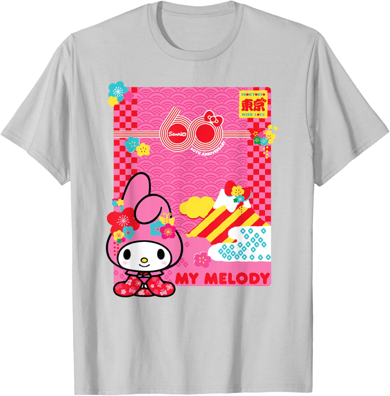 My Melody Sanrio 60th Anniversary T-Shirt for Fans and Collectors - 12