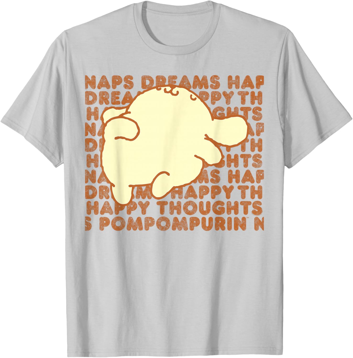 Pompompurin Happy Thoughts Nap Time T-Shirt for Cozy Relaxation - 13