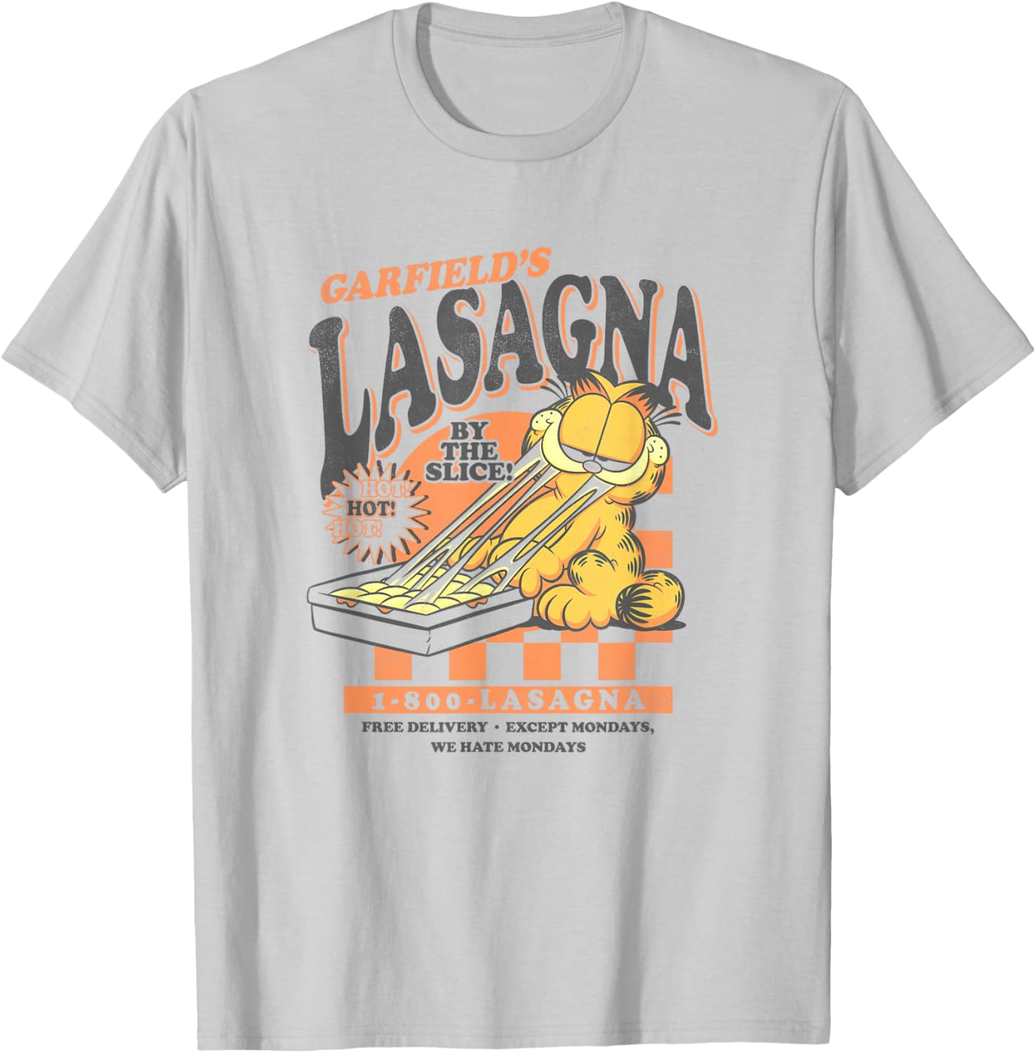 Garfield Vintage Lasagna Poster T-Shirt for Fun Food Lovers - 4