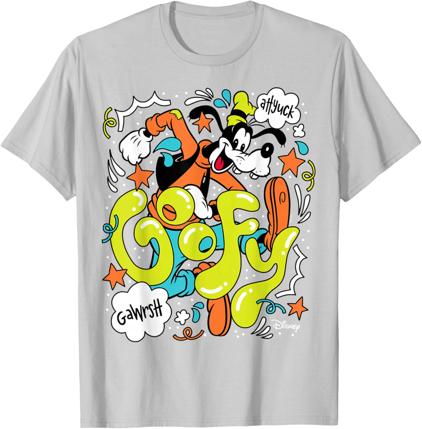 Disney Goofy Doodles T-Shirt Fun and Colorful Graphic Tee for Fans - 6