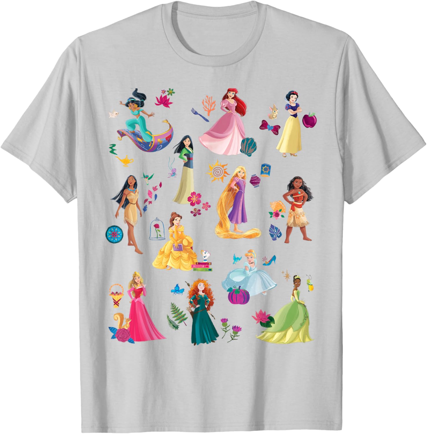 Disney Princess Magical Print T-Shirt for Kids Fun and Fashionable Wear - 16