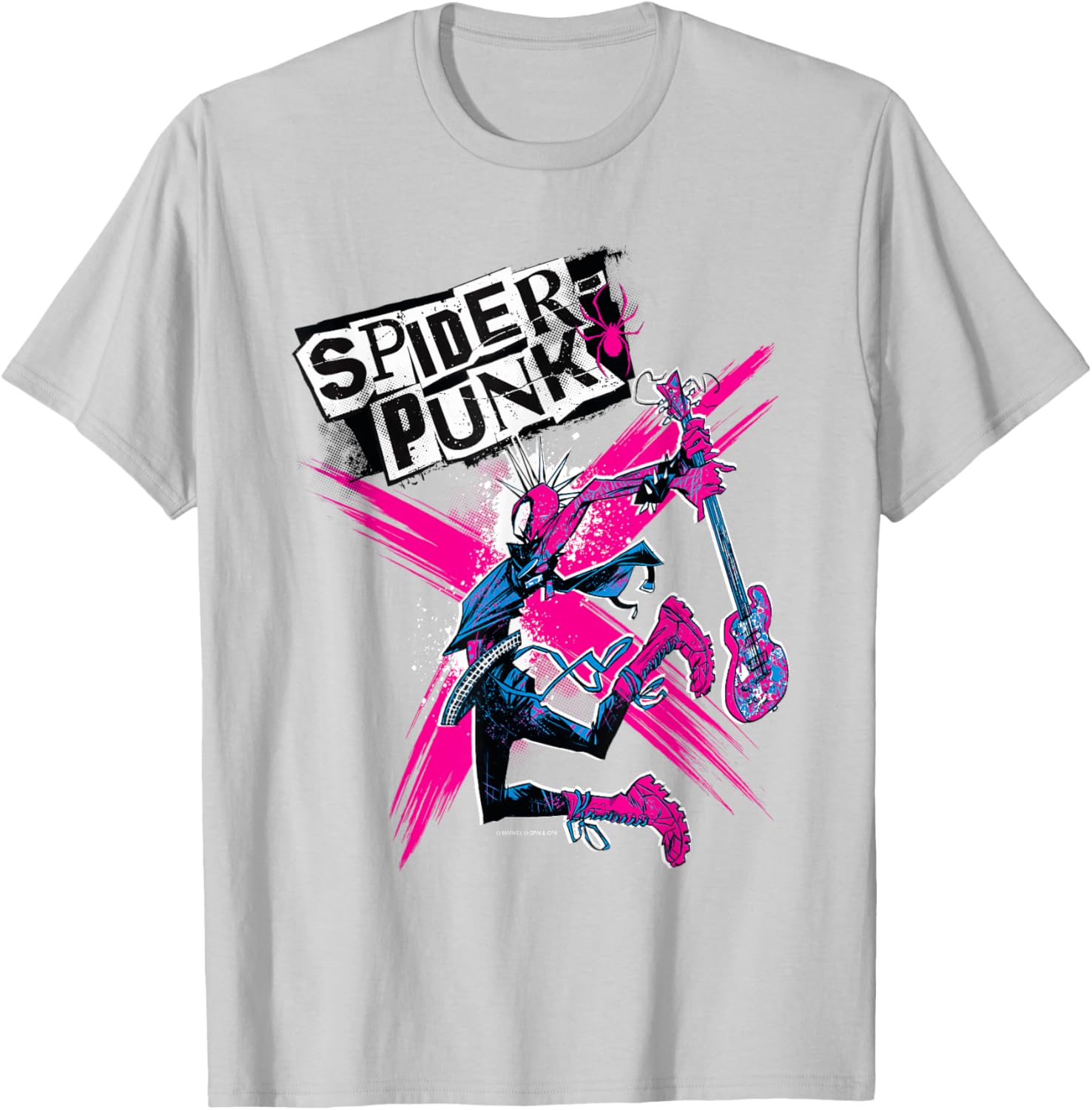Marvel Spider-Man Across the Spider-Verse Spider-Punk T-Shirt for Fans - 6