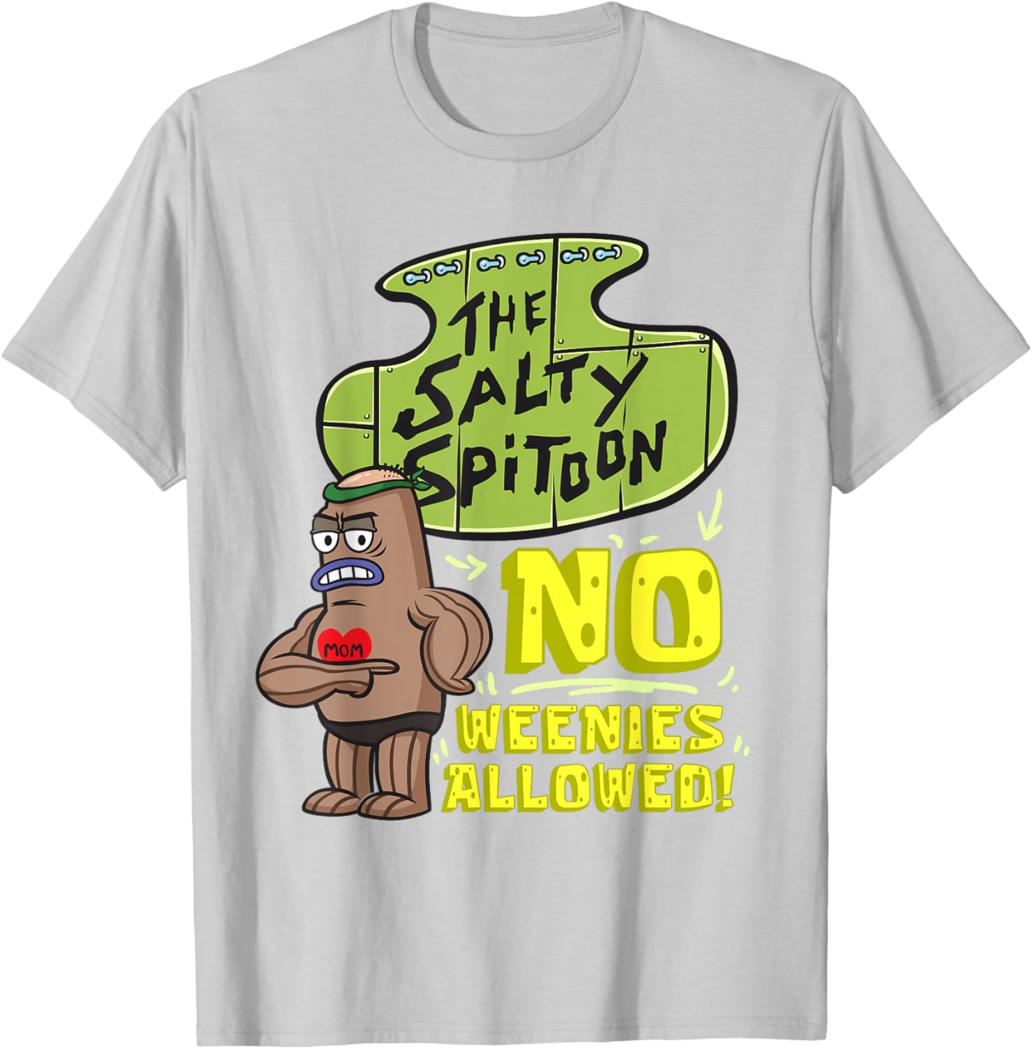 Mademark SpongeBob Salty Spitoon Bodybuilder T-Shirt for Gym Lovers - 20