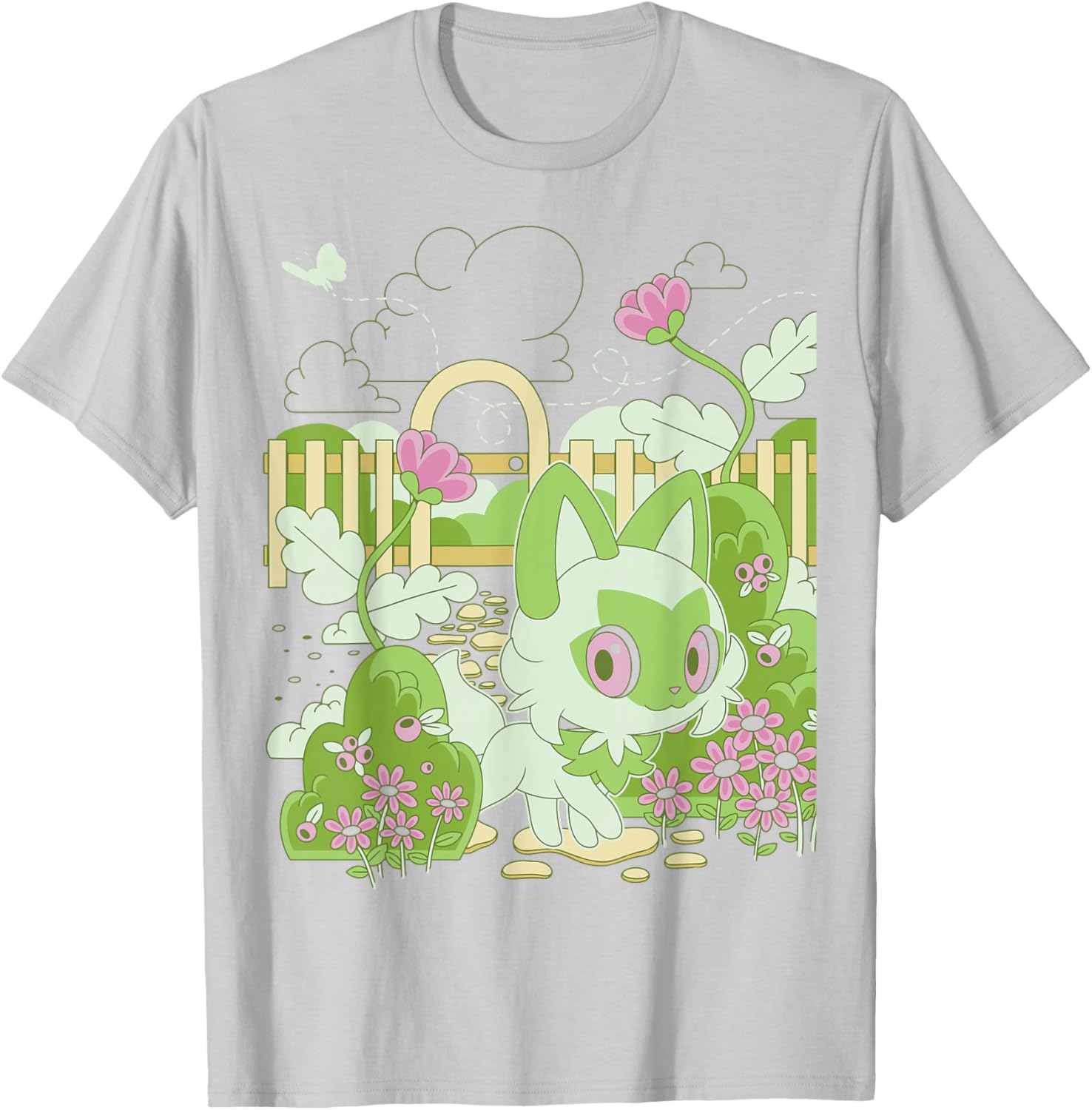Cute Sprigatito Nature T-Shirt - Perfect for Pokémon Fans and Adventures - 2
