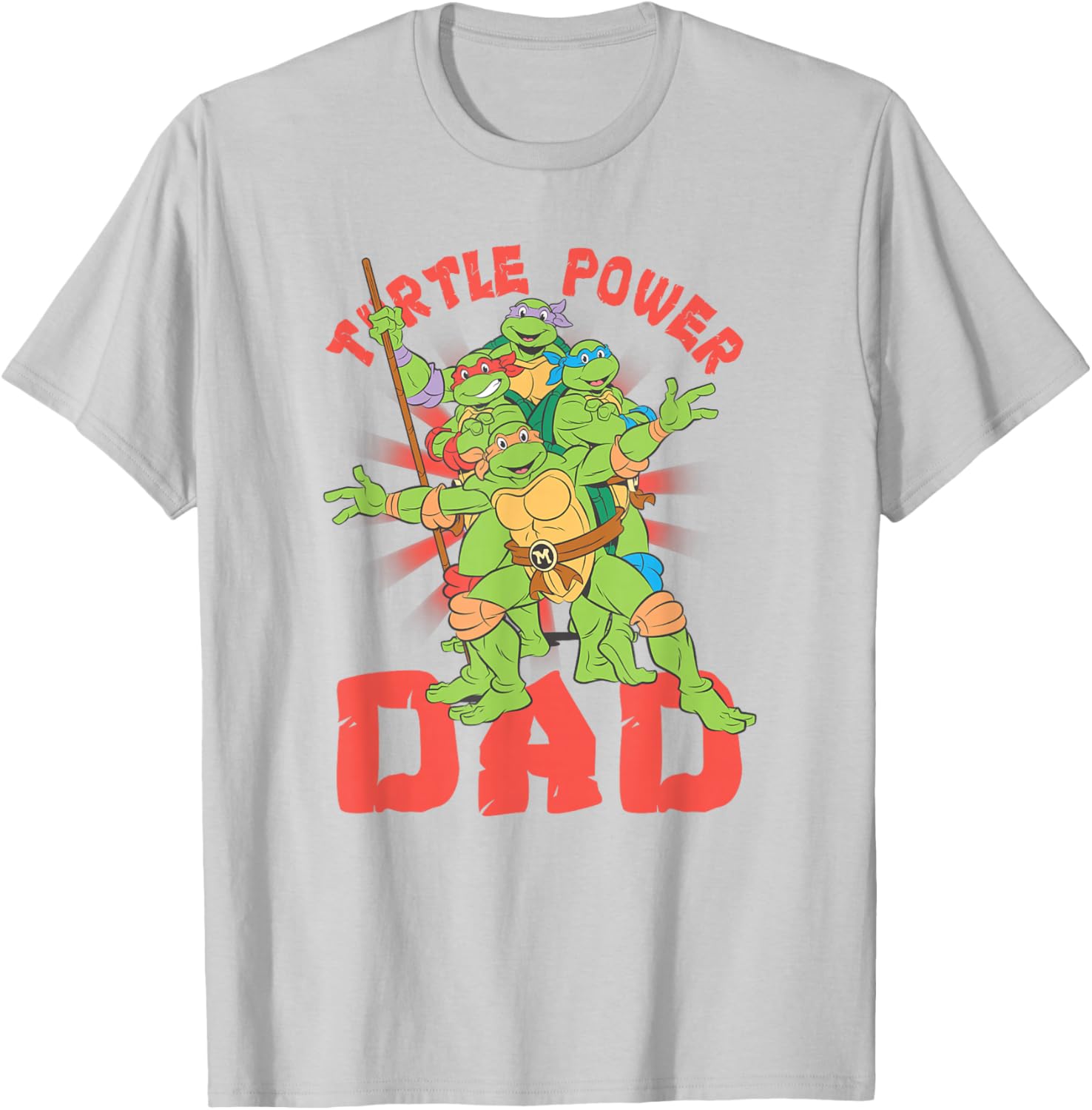 Teenage Mutant Ninja Turtles Dad Turtle Power T-Shirt for Fans - 4