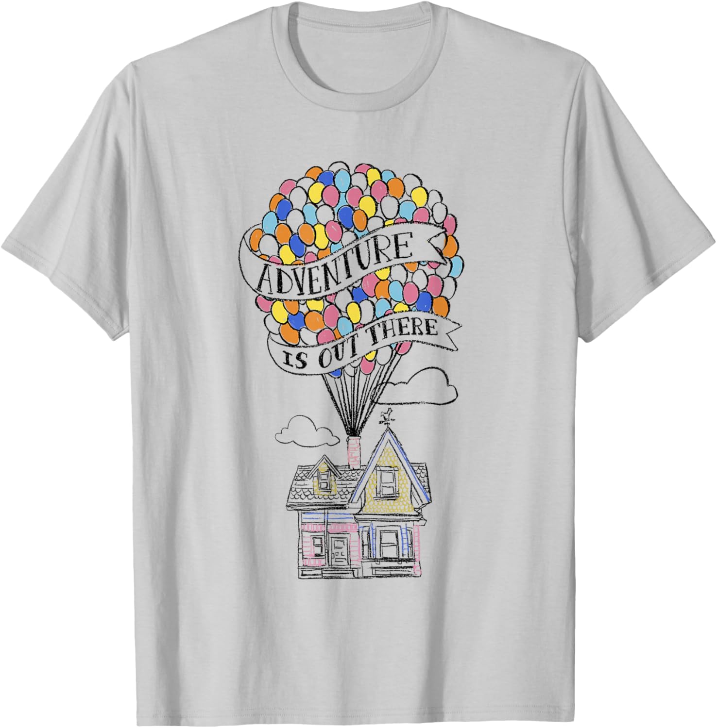 Disney Pixar Up Adventure Is Out There Flying House T-Shirt for Fans - 2