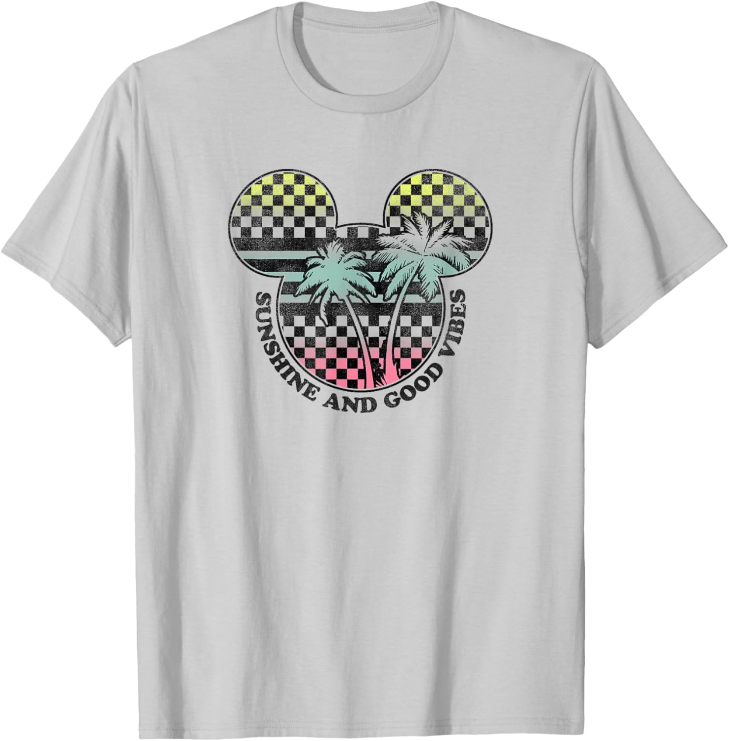 Disney Mickey And Friends Sunshine Good Vibes Big Logo T-Shirt for All Ages - 1