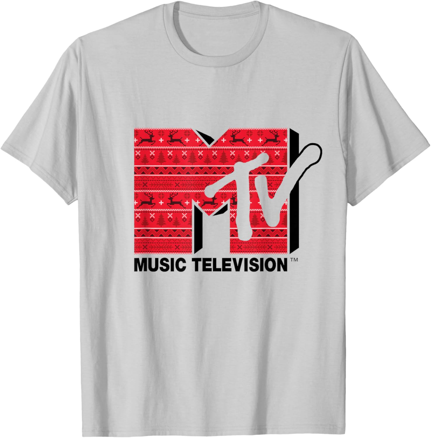 Mademark x MTV Ugly Christmas Style T-Shirt - Festive Retro Logo Wear - 6