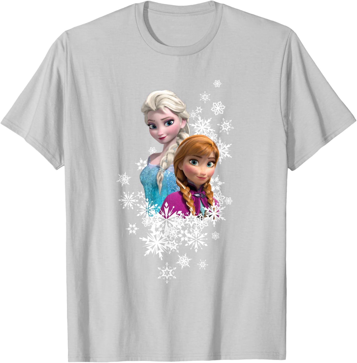 Disney Frozen Anna and Elsa Snowflakes T-Shirt for Kids and Fans - 7