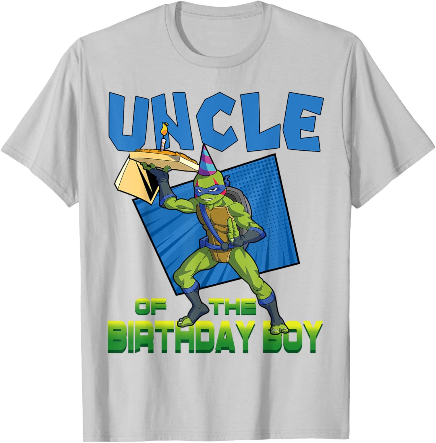 Mademark TMNT Leo Uncle Birthday Pizza Theme Party T-Shirt for Kids - 20