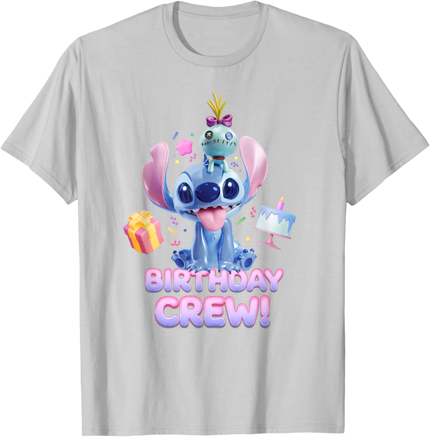 Disney Lilo & Stitch Big Shiny Birthday Crew T-Shirt for Fun Celebrations - 23