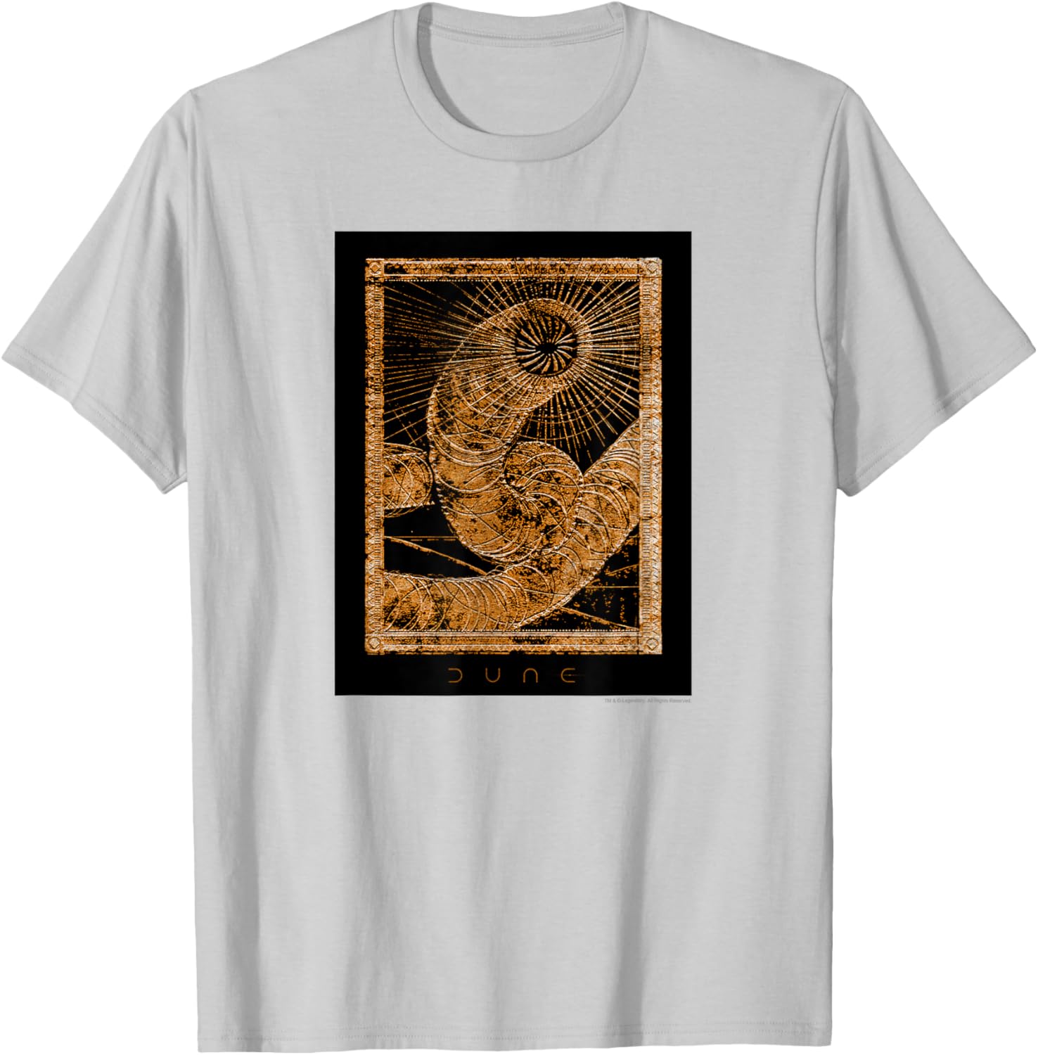 Dune Golden Sandworm T-Shirt for Fans of Sci-Fi and Adventure - 8
