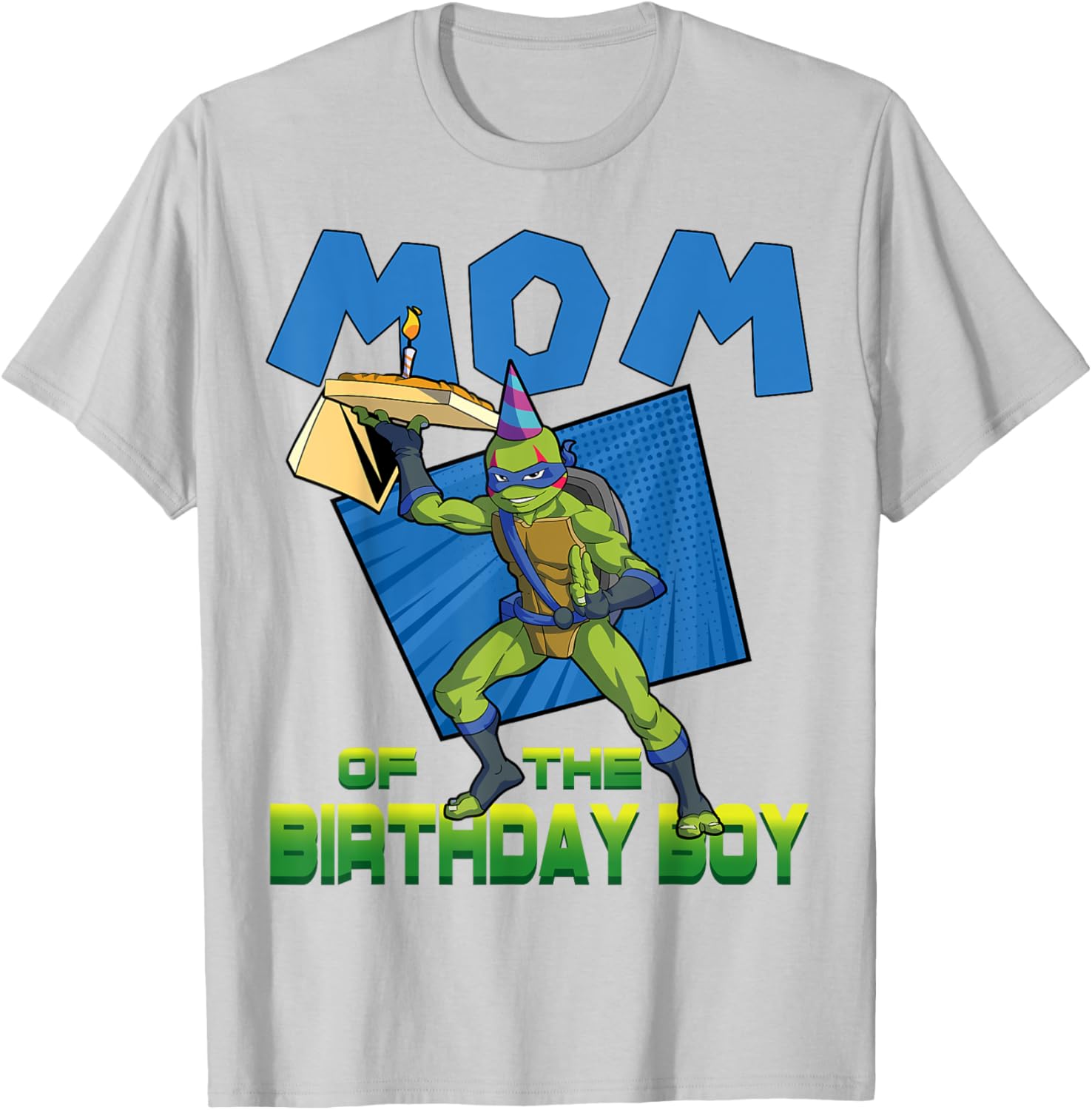 Mademark TMNT Leo Mommy of the Birthday Boy Pizza Party T-Shirt - 9