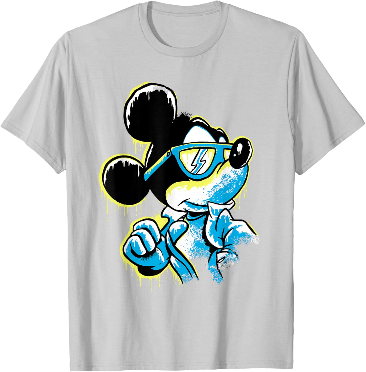 Disney Mickey Mouse Icy Cool Paint Drip T-Shirt for Fun Fashion Lovers - 1