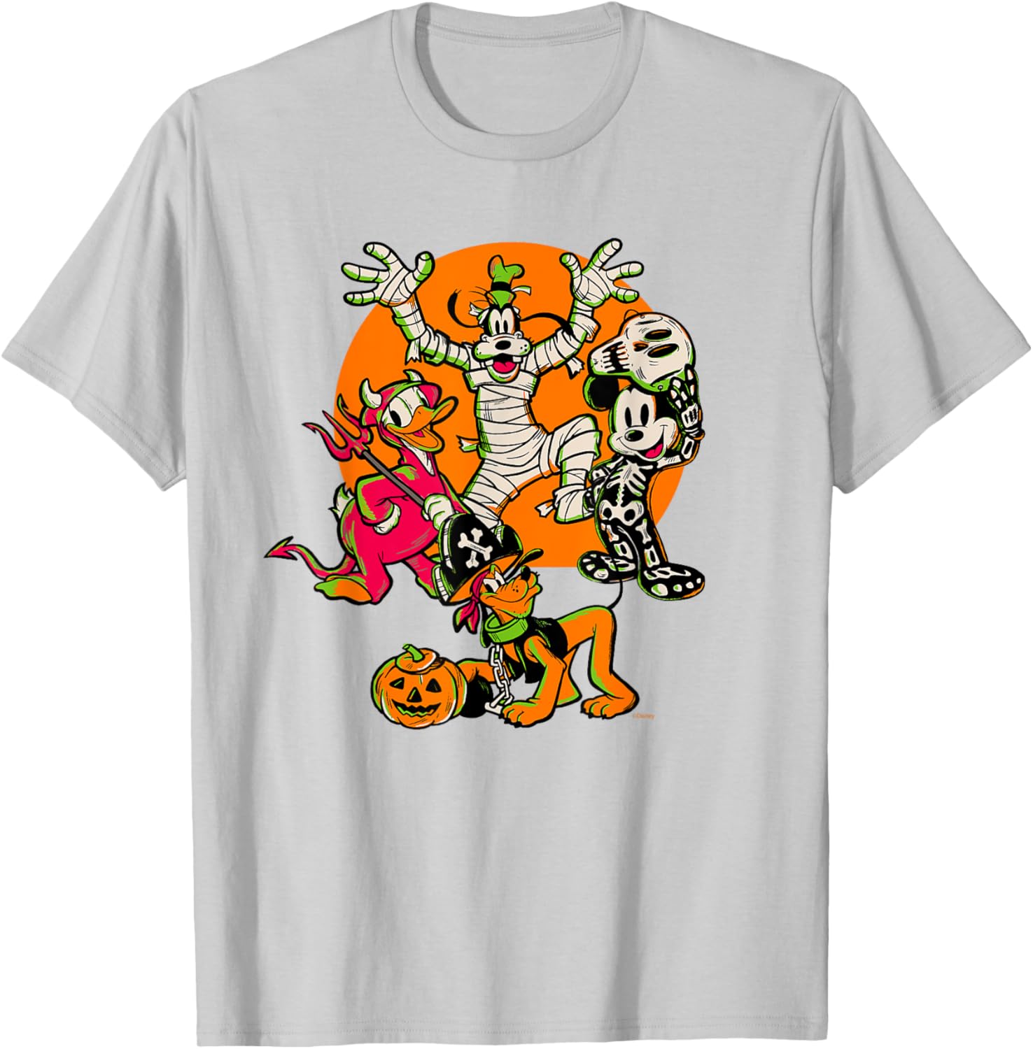 Disney 100 Mickey, Donald, Goofy & Pluto Halloween Costume T-Shirt - 20